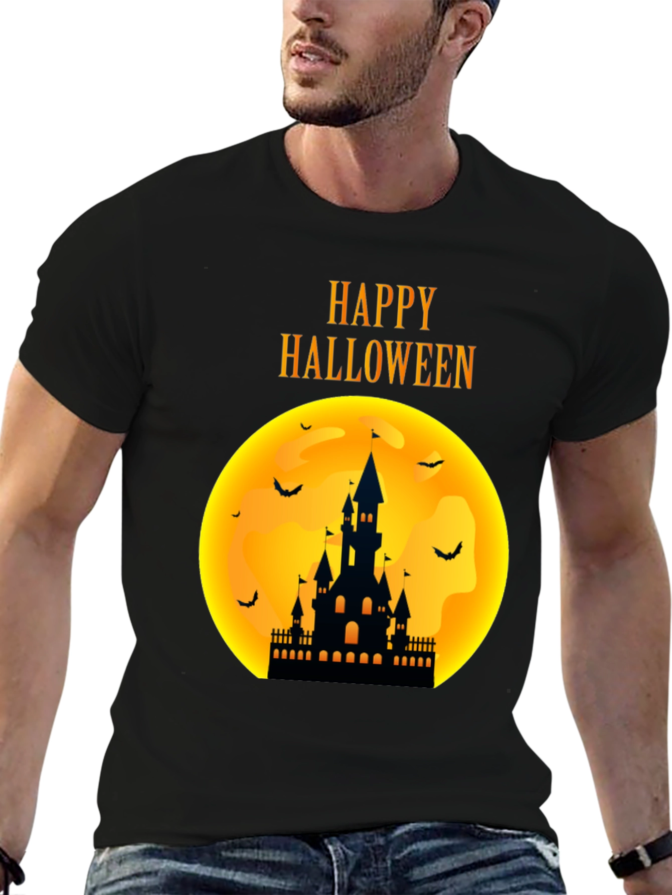 Camiseta Halloween Castillo Noche de Brujas