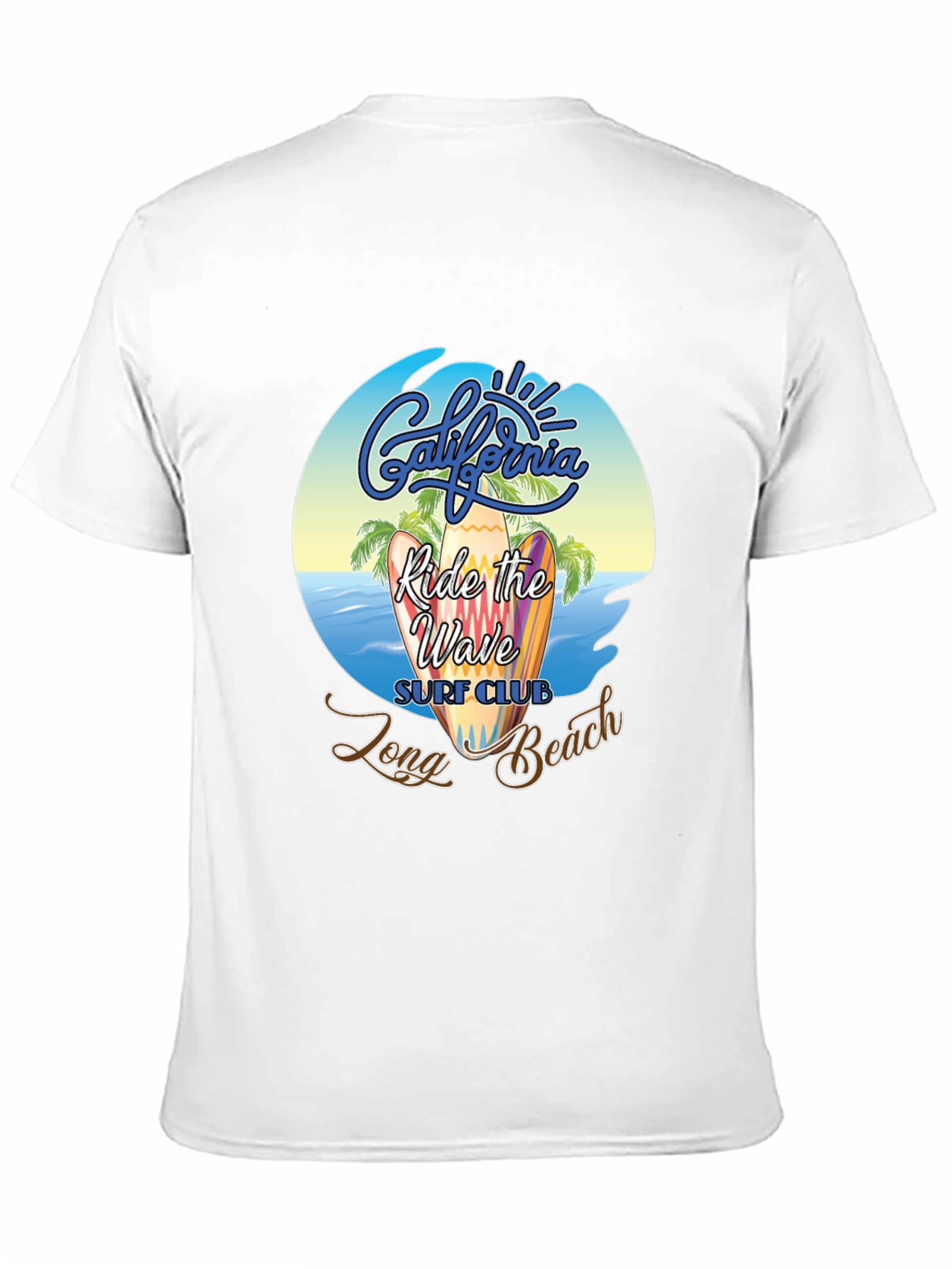Camiseta Negra Surf Club California