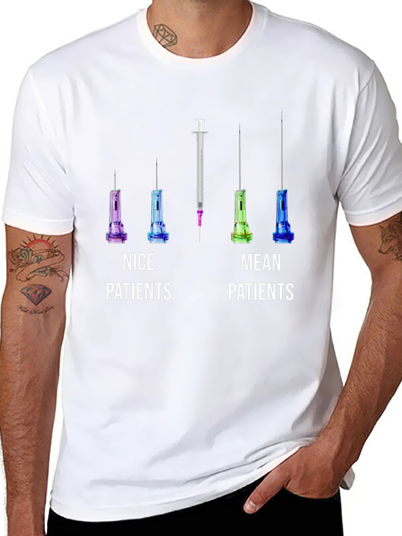 Camiseta Pacientes Nice vs. Mean
