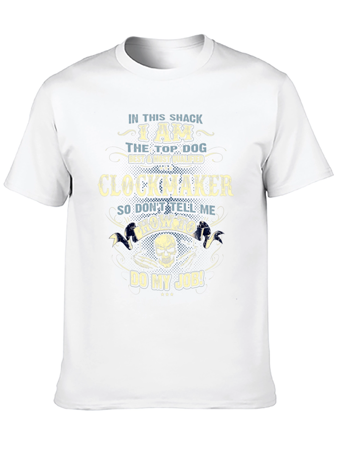 Camiseta Negra Clockmaker: El Mejor en mi Taller