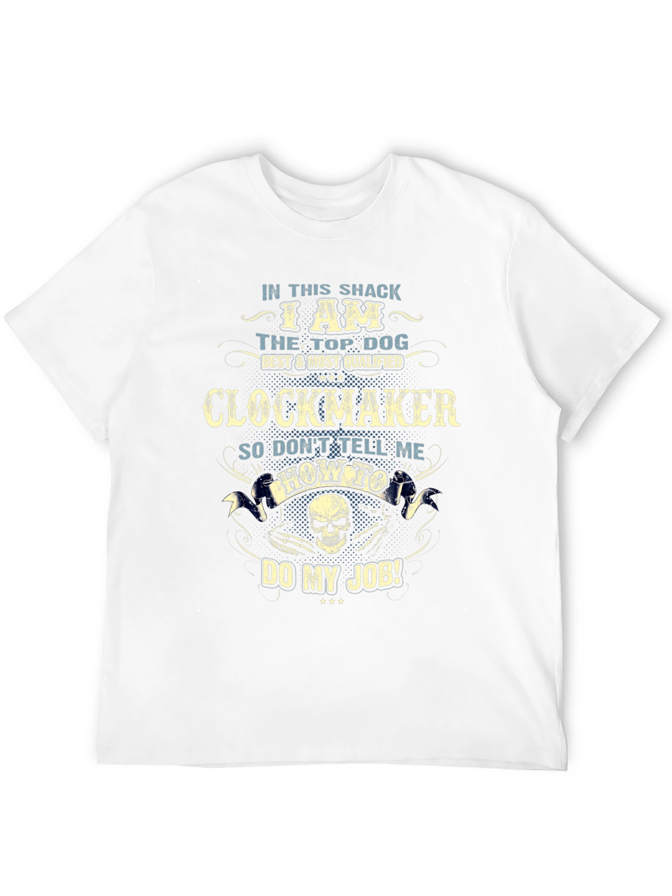 Camiseta Negra Clockmaker: El Mejor en mi Taller