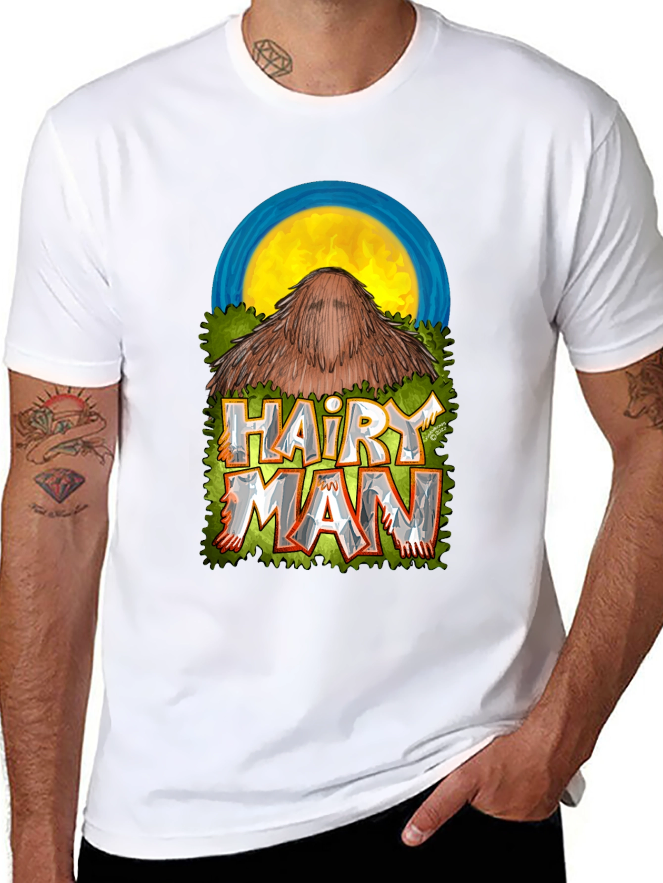 Camiseta Hombre Hairy Man