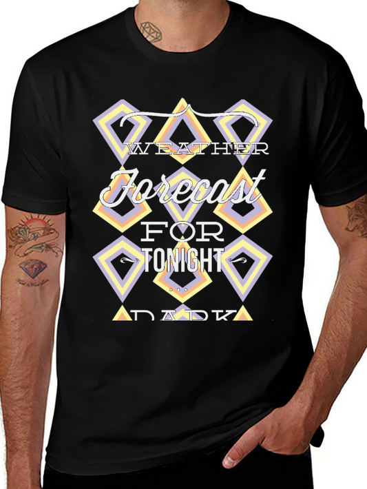 Camiseta Negra Weather Forecast