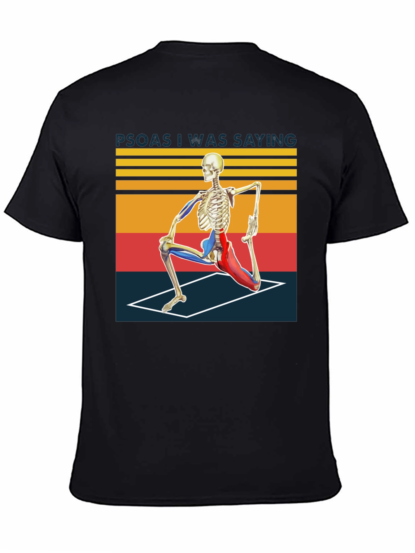 Camiseta Yoga Esqueleto Divertida