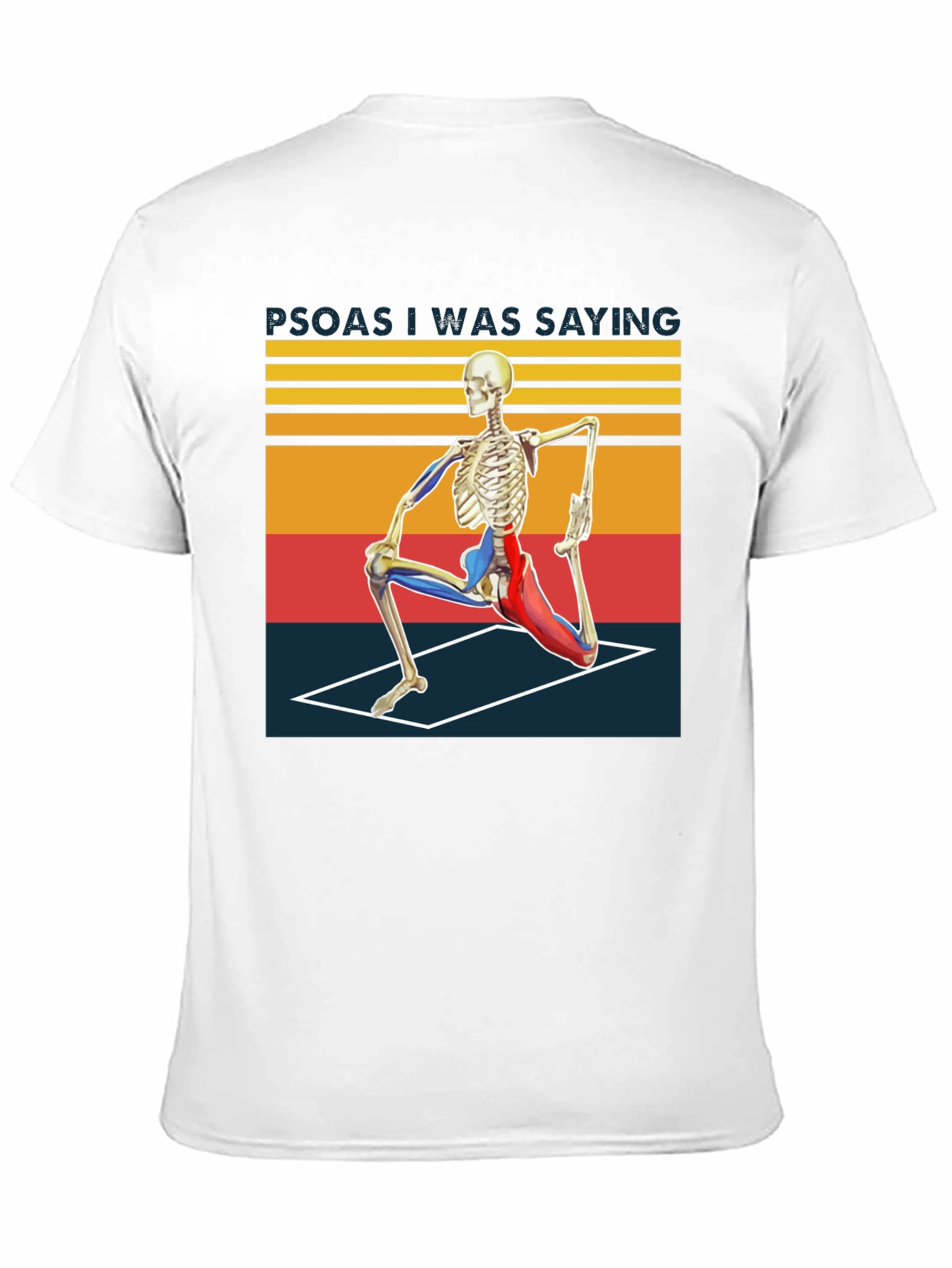 Camiseta Yoga Esqueleto Divertida