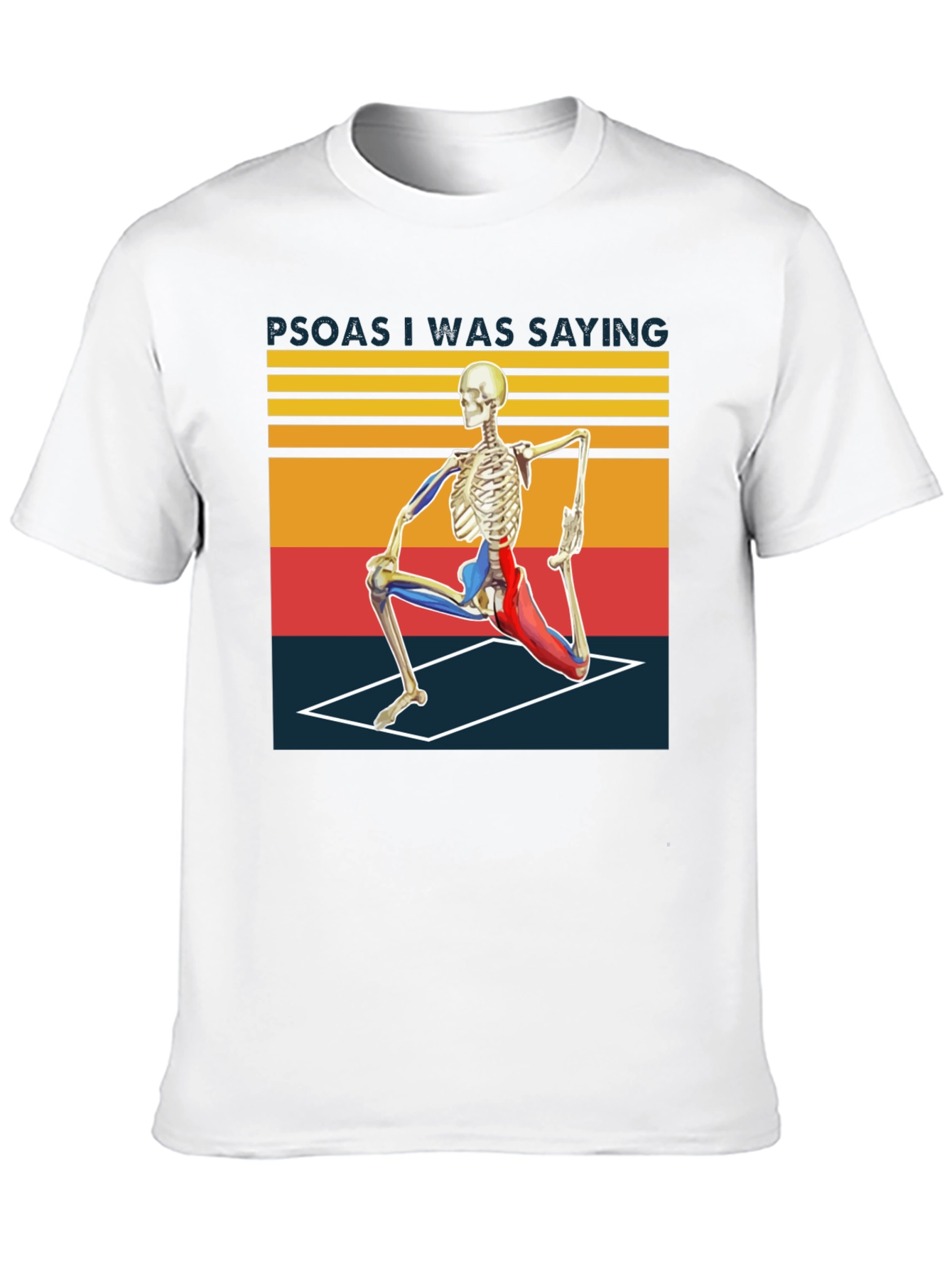 Camiseta Yoga Esqueleto Divertida