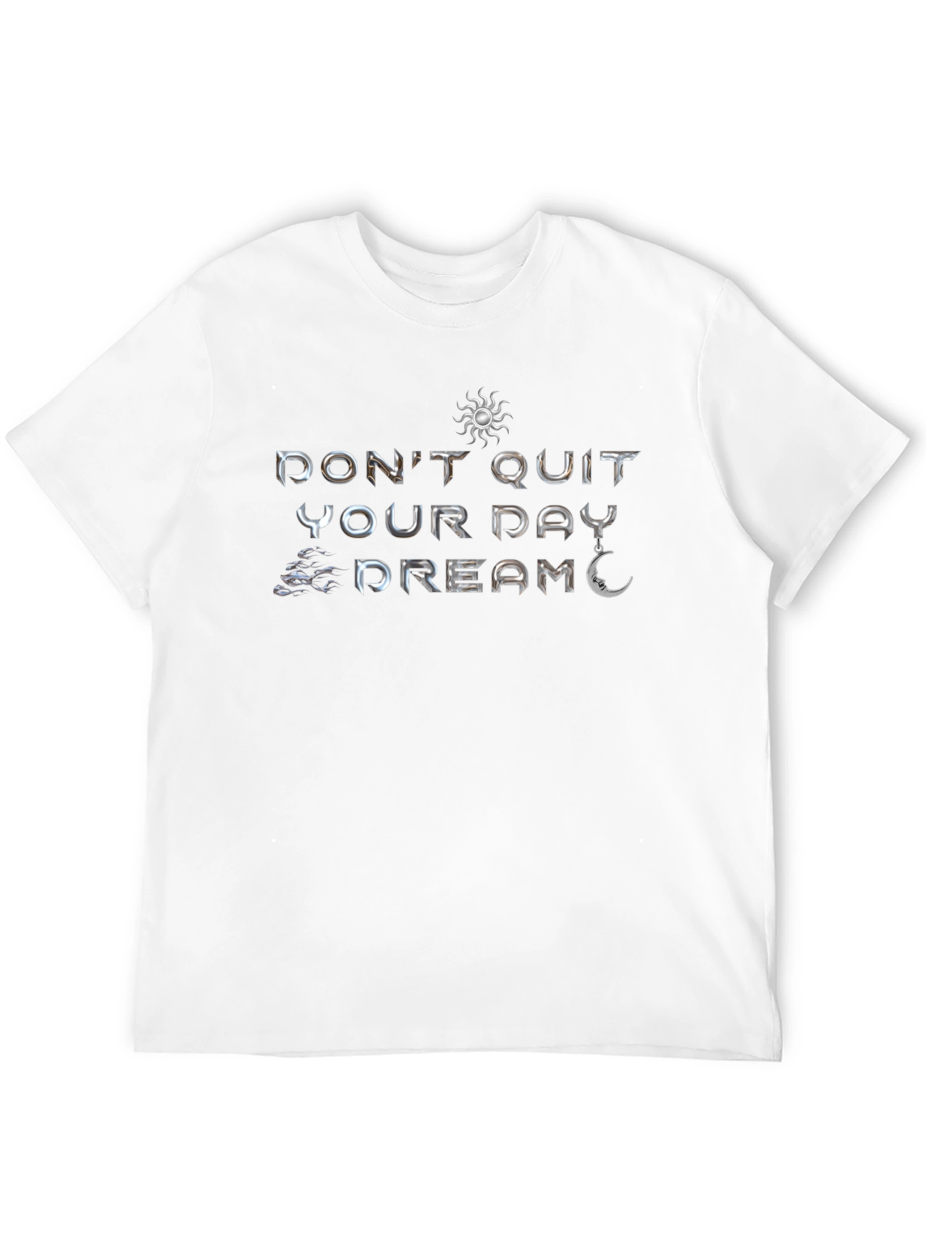 Camiseta Negra Motivacional: No Renuncies a Tu Sueño