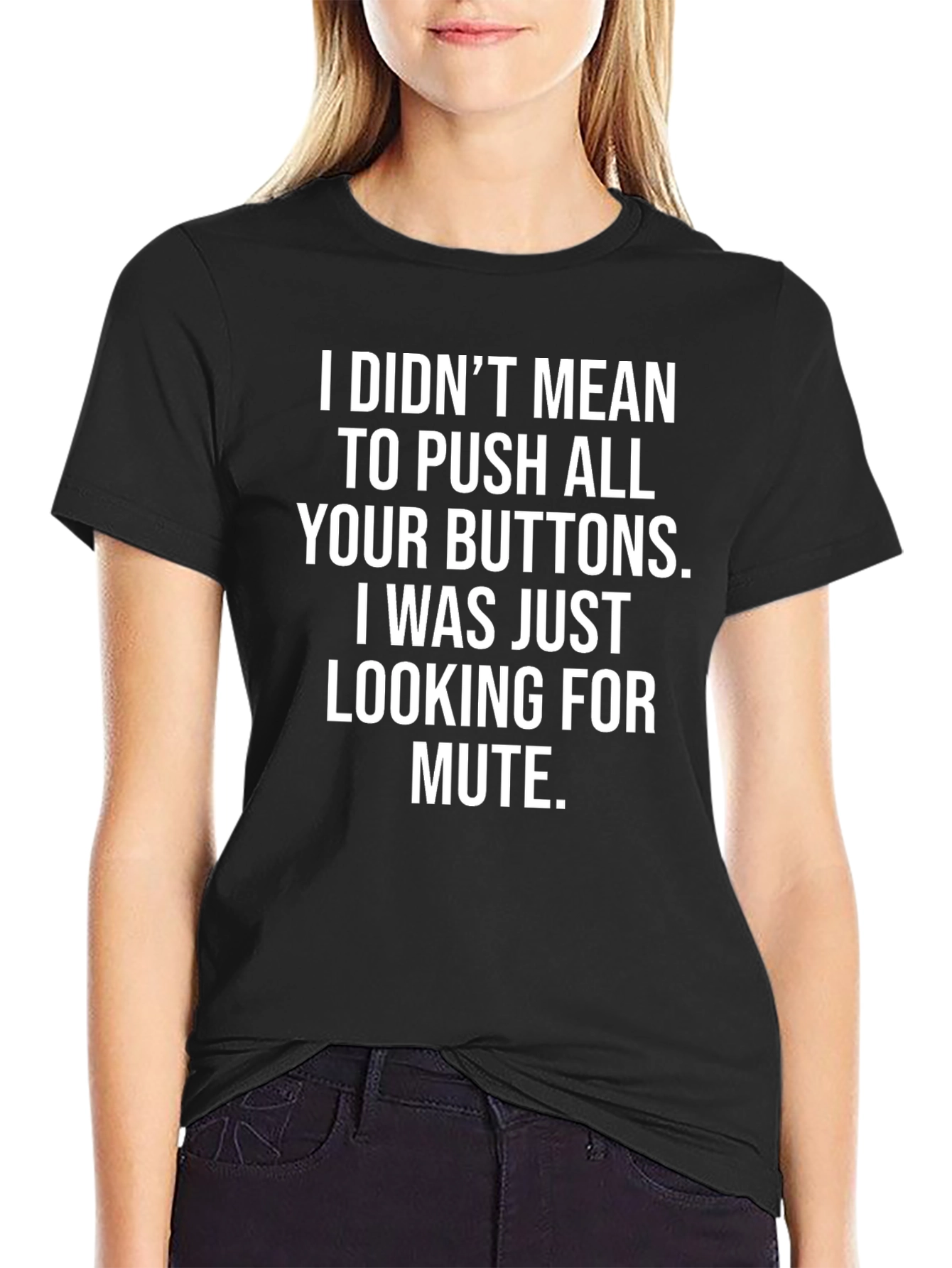 Camiseta Negra con Frase Graciosa