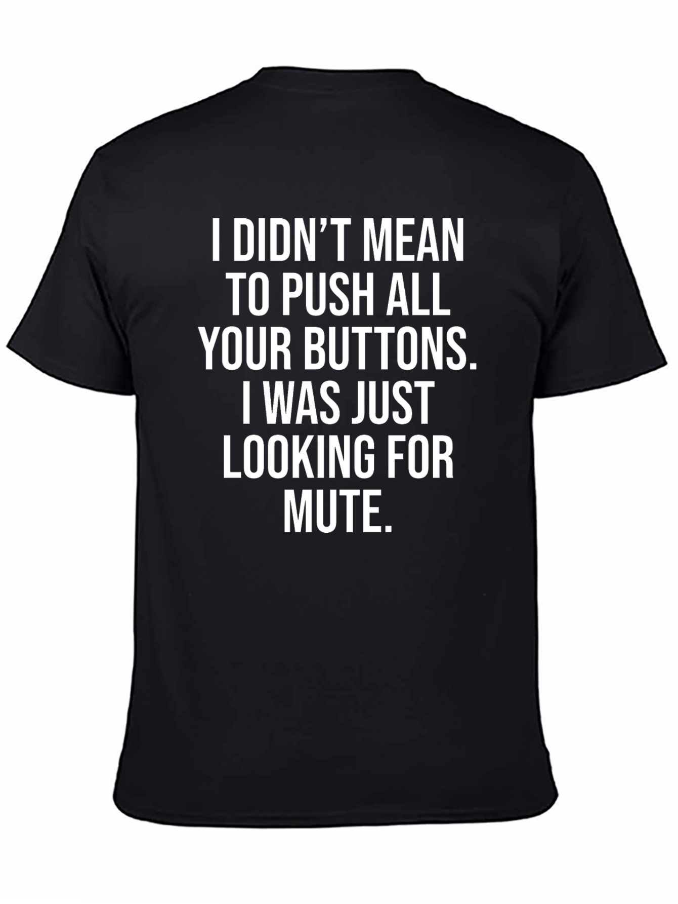 Camiseta Negra con Frase Graciosa