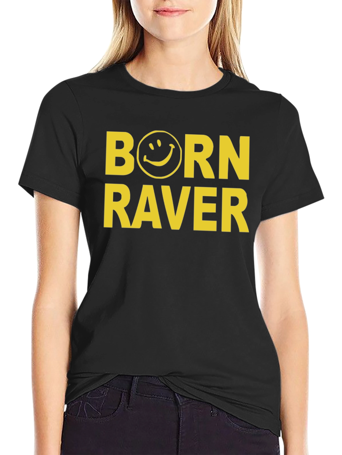 Camiseta Negra Born Raver - Estilo Único
