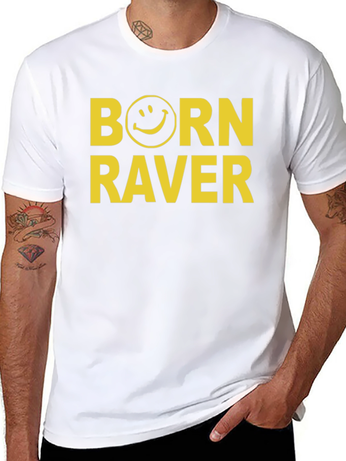 Camiseta Negra Born Raver - Estilo Único