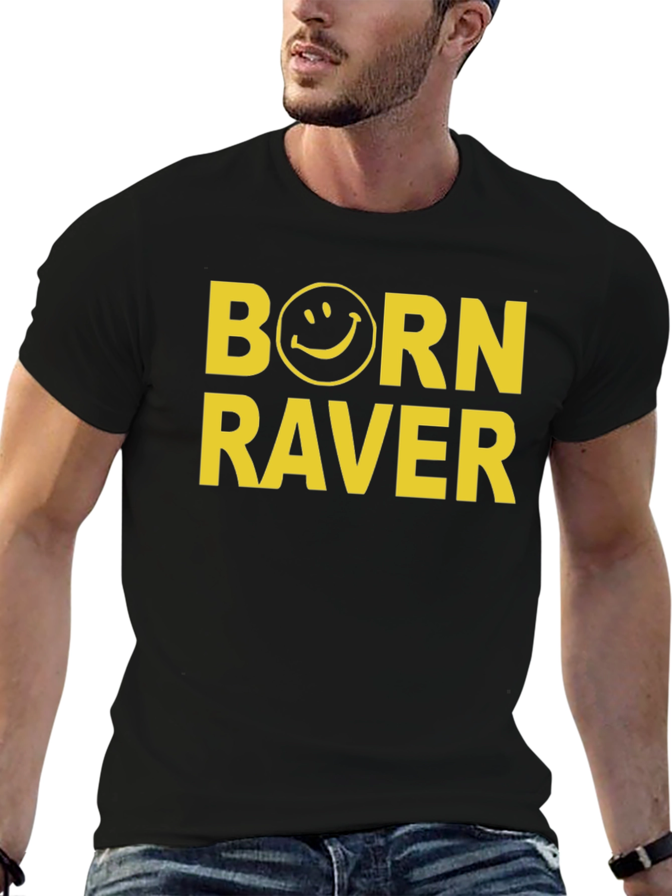 Camiseta Negra Born Raver - Estilo Único