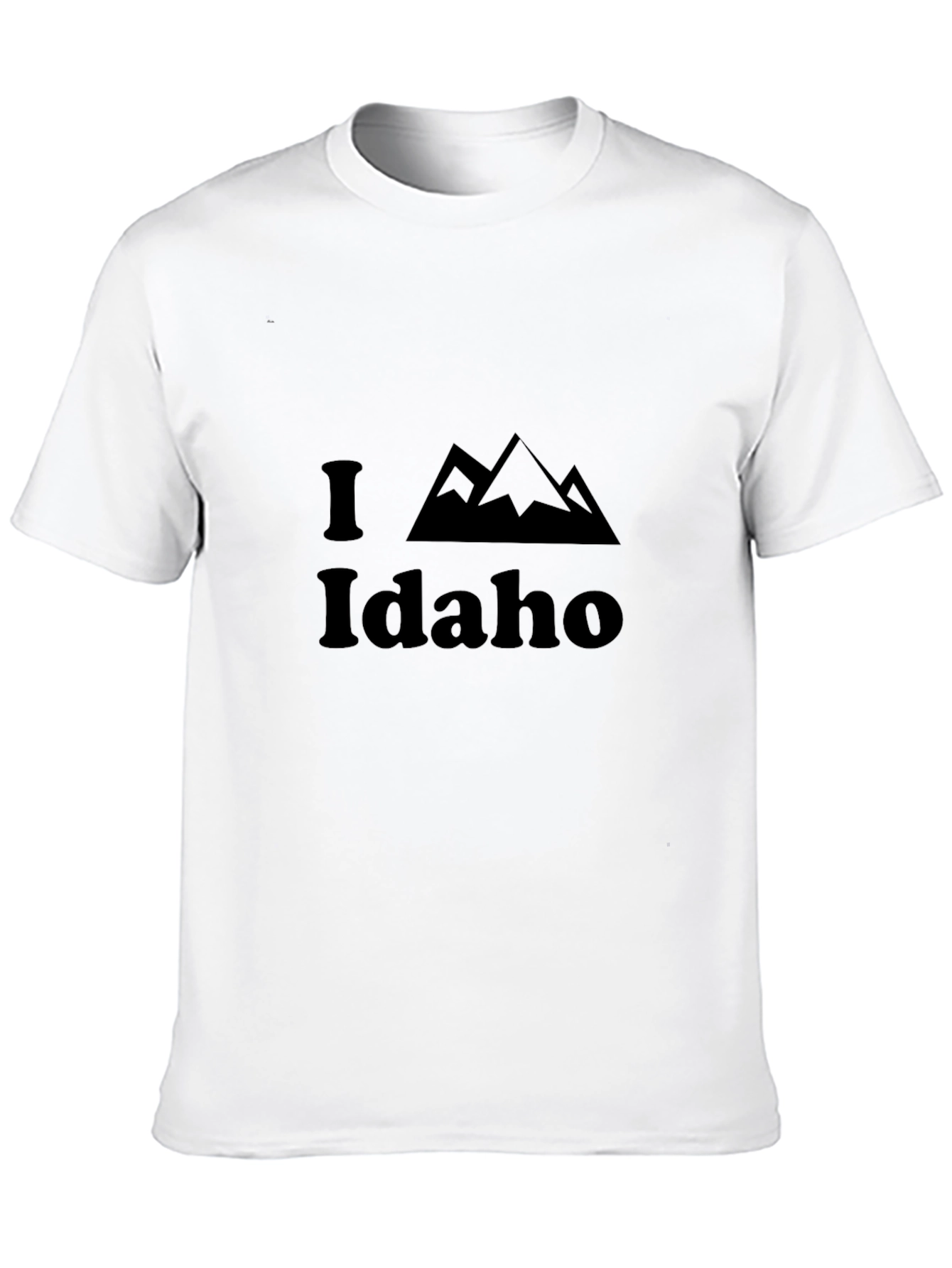 Camiseta Negra I Love Idaho para Hombre