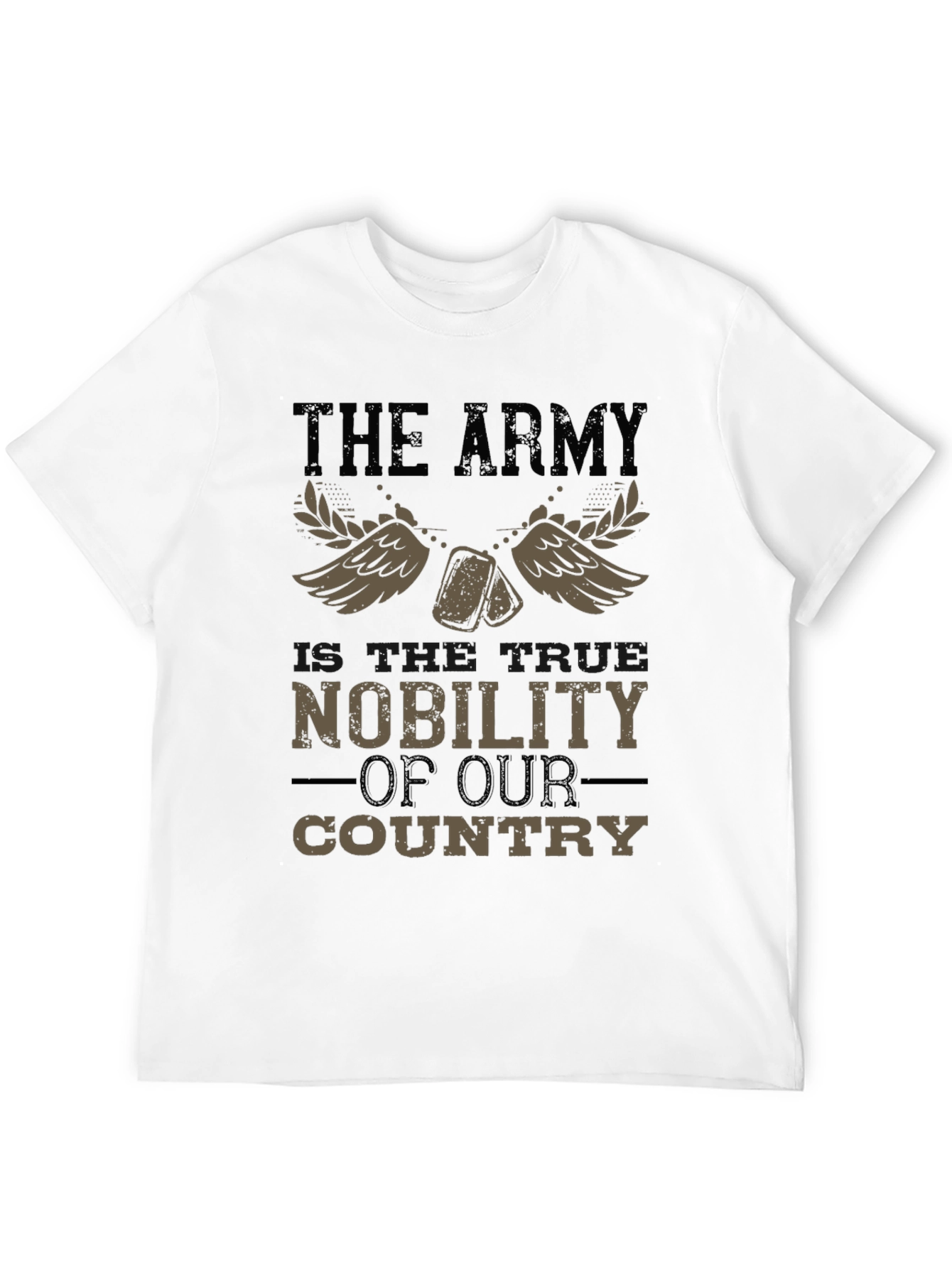 Camiseta Negra Militar El Ejército es Nobleza