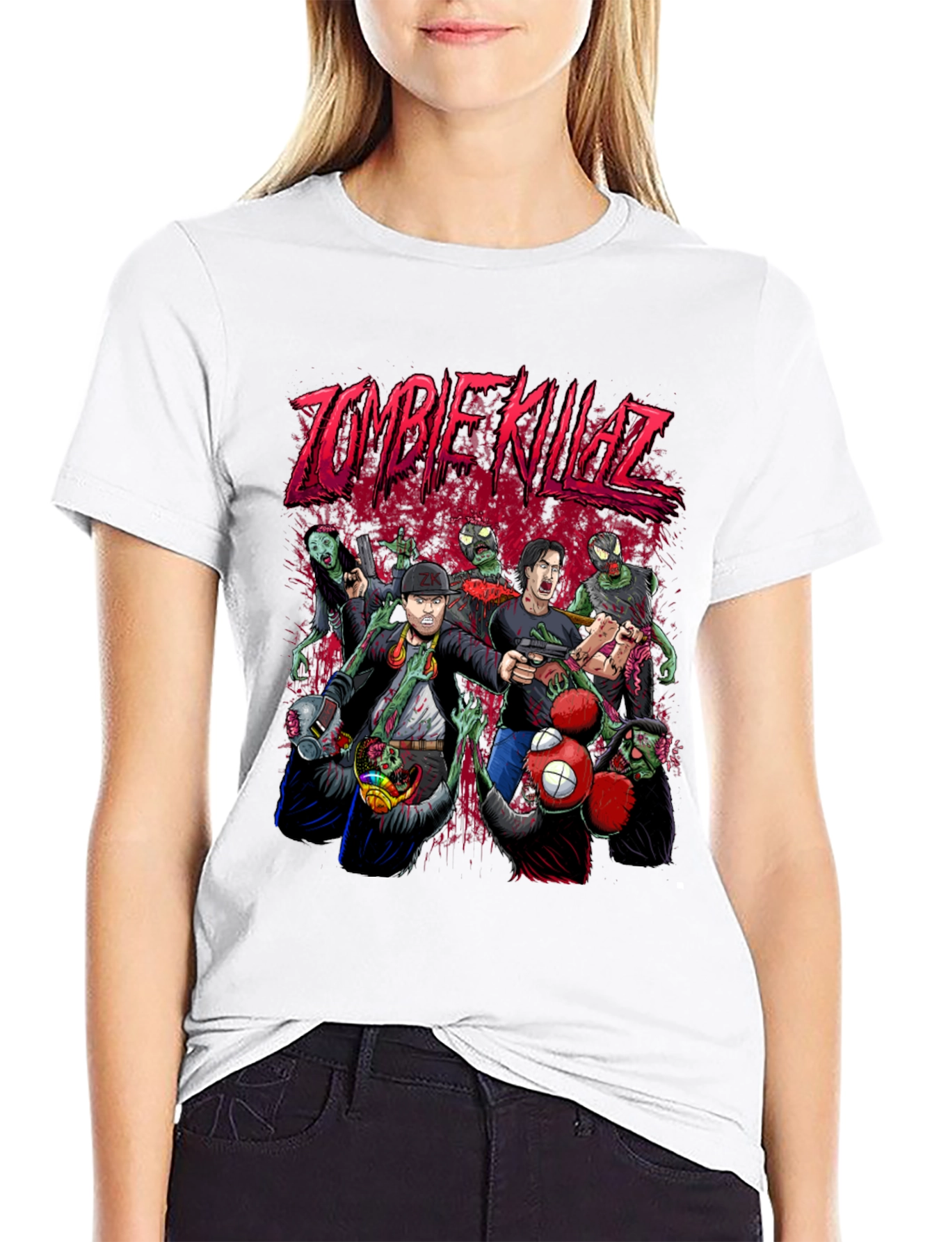 Camiseta Negra Zombie Killaz