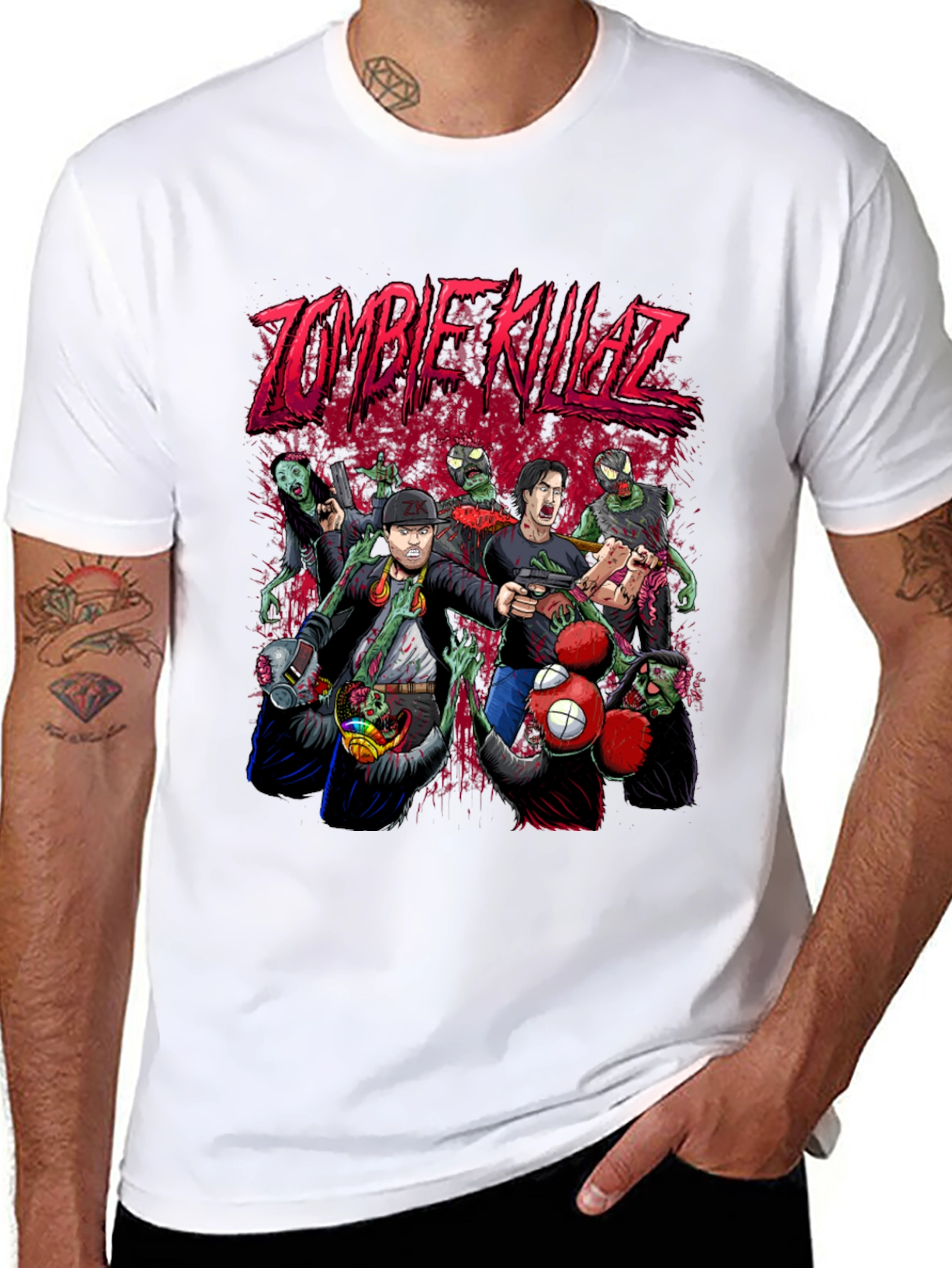 Camiseta Negra Zombie Killaz