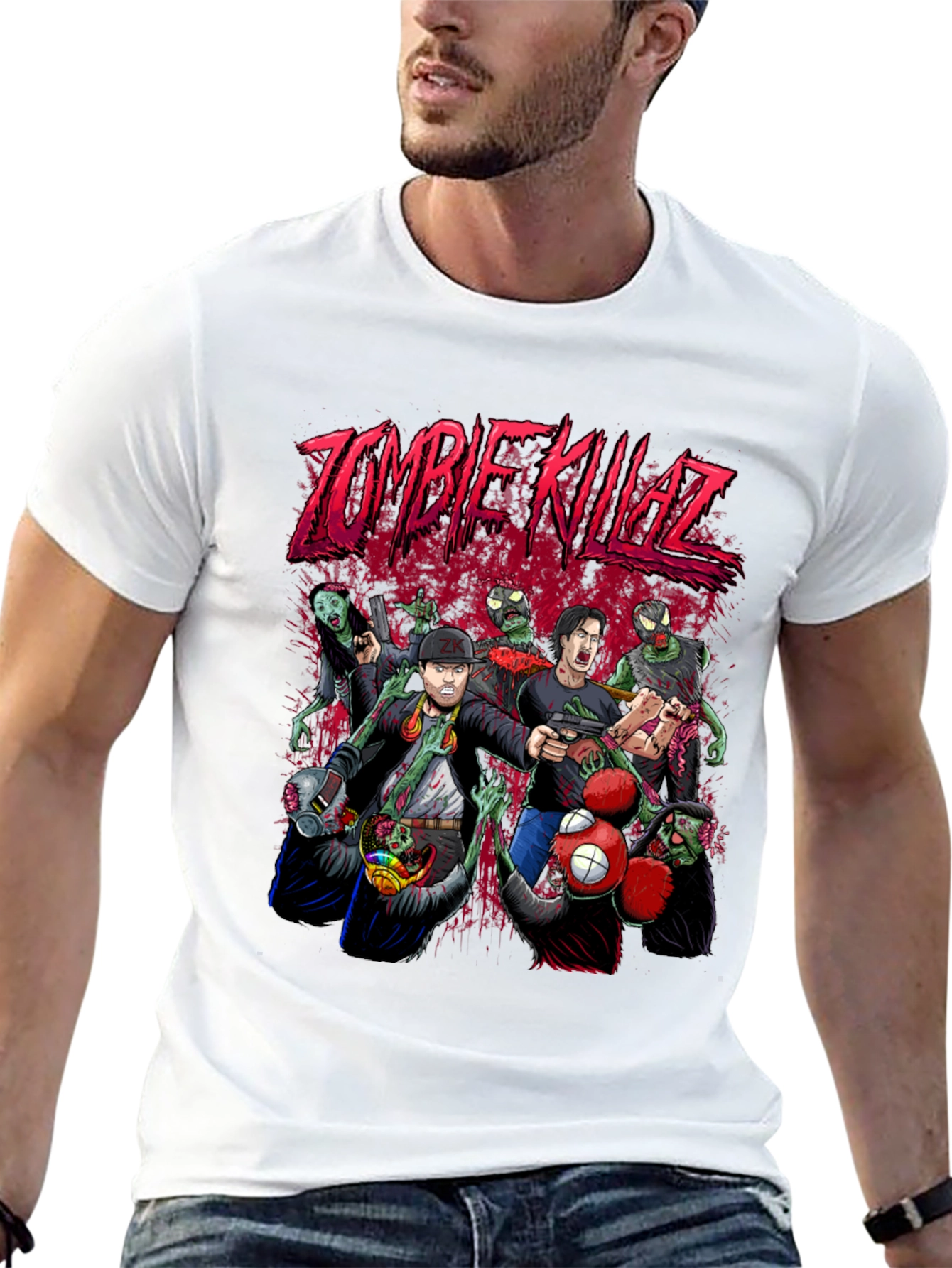 Camiseta Negra Zombie Killaz