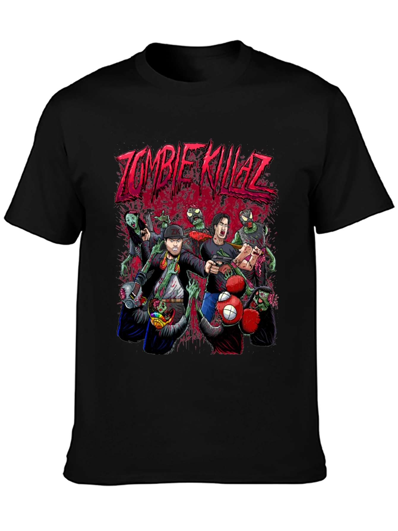 Camiseta Negra Zombie Killaz
