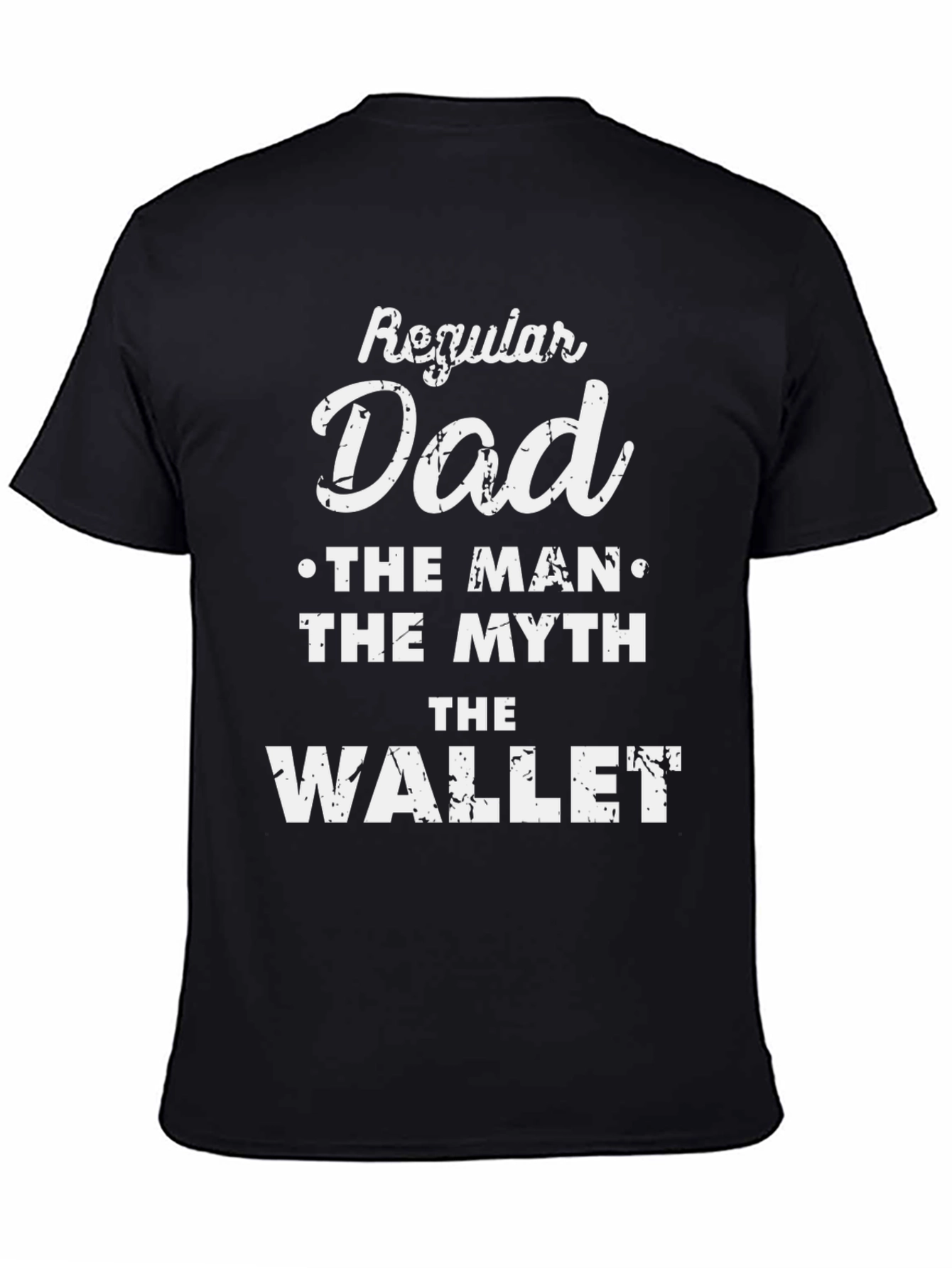 Camiseta Negra Regular Dad