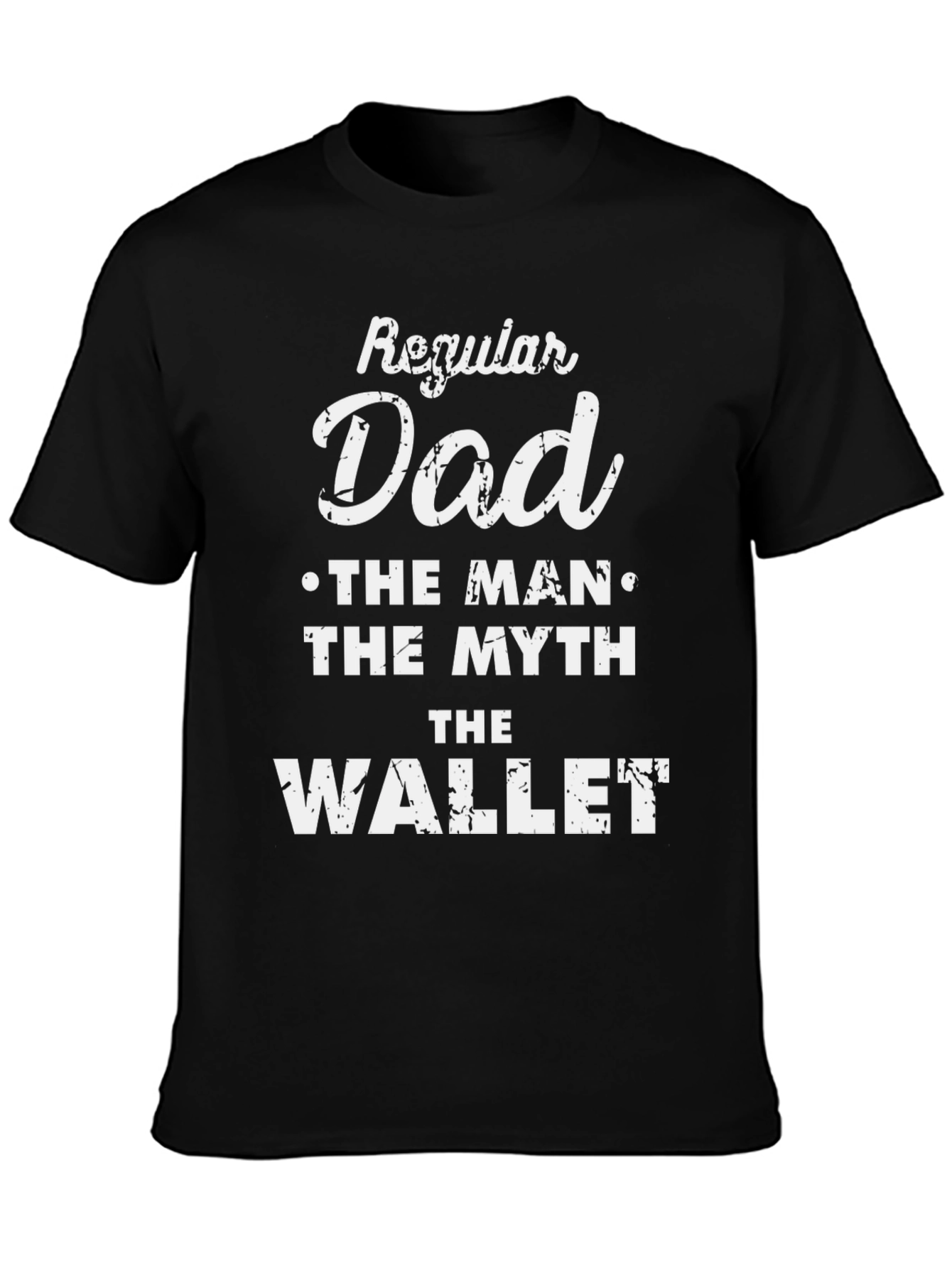 Camiseta Negra Regular Dad