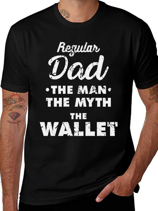 Camiseta Negra Regular Dad