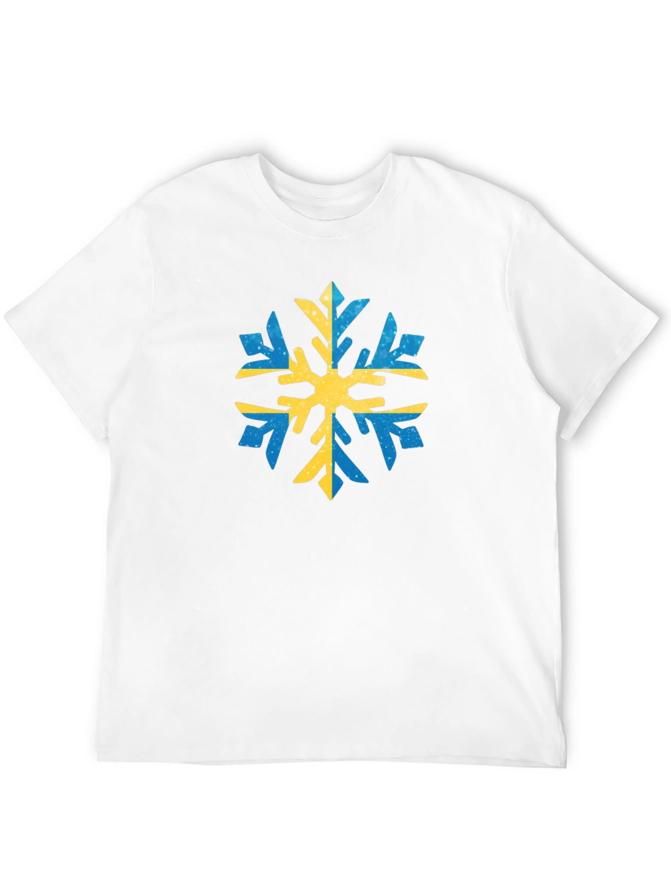 Camiseta Negra con Copo de Nieve Sueco