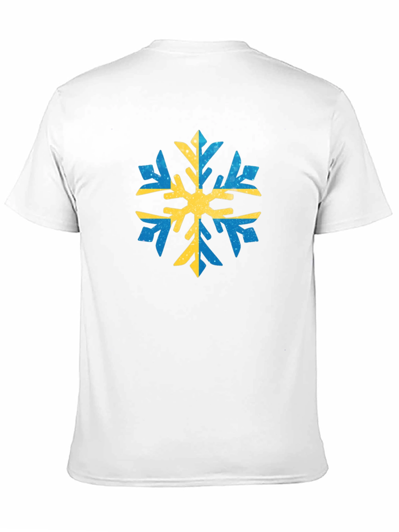 Camiseta Negra con Copo de Nieve Sueco