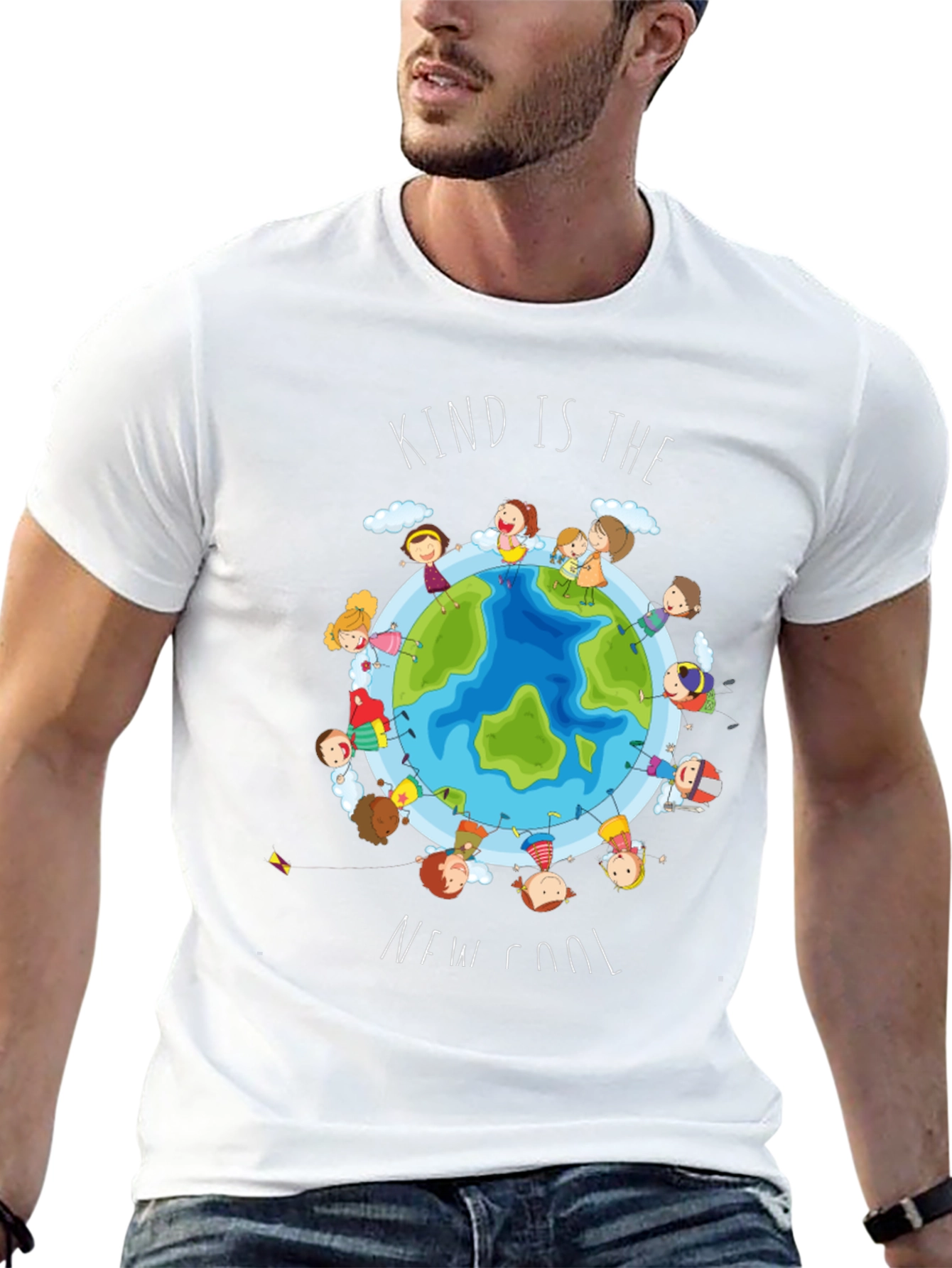 Camiseta Negra Infantil Kind Is The New Cool