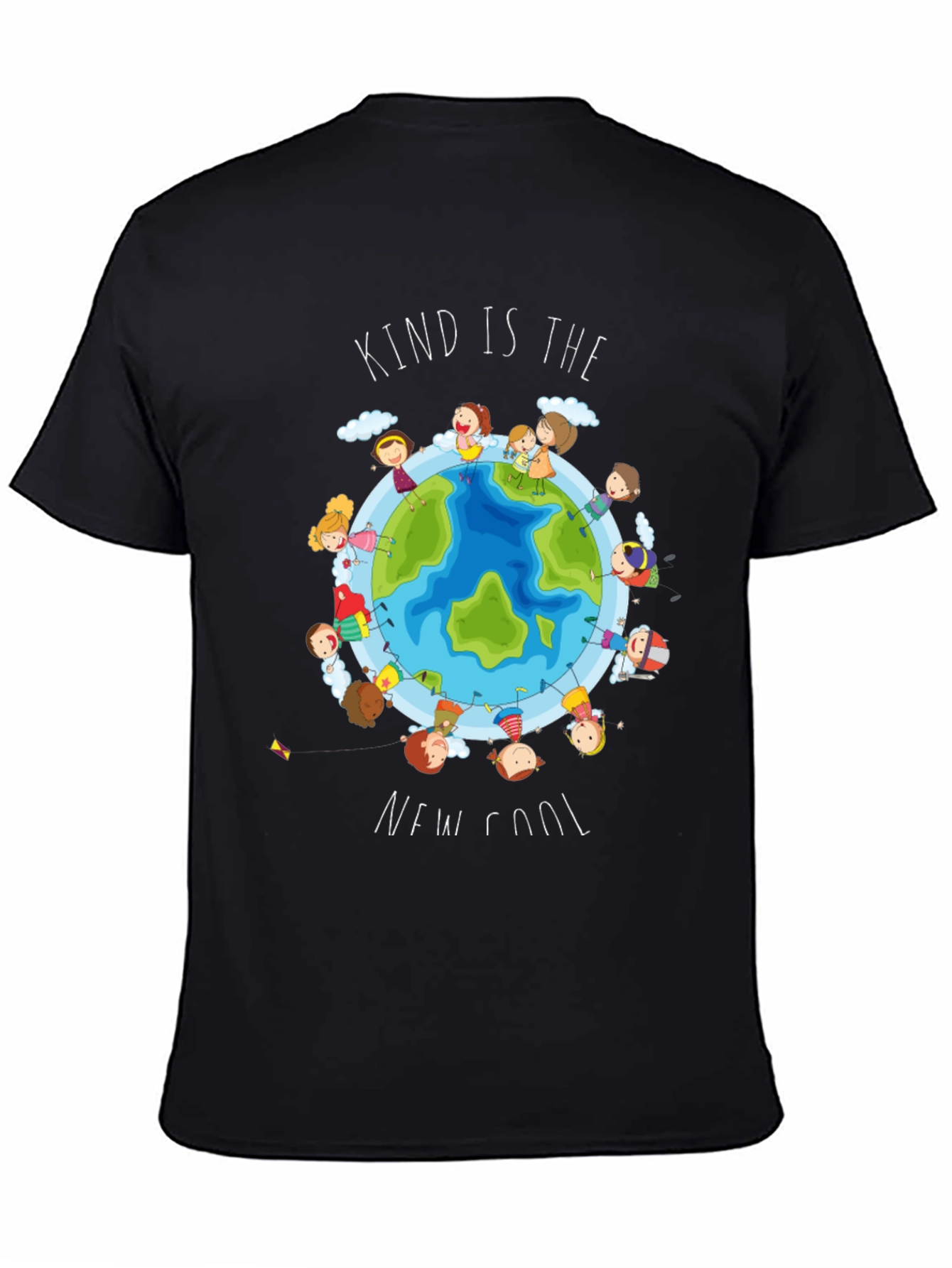Camiseta Negra Infantil Kind Is The New Cool