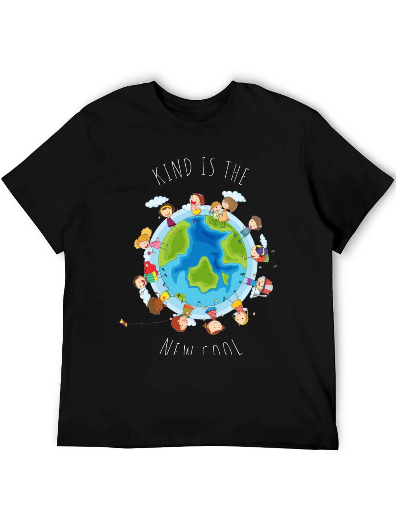 Camiseta Negra Infantil Kind Is The New Cool