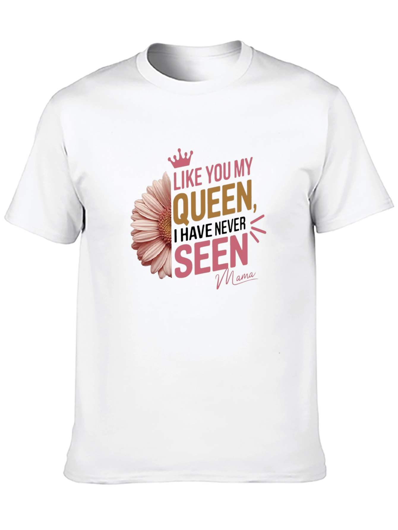 Camiseta Negra Like You My Queen para Mamá