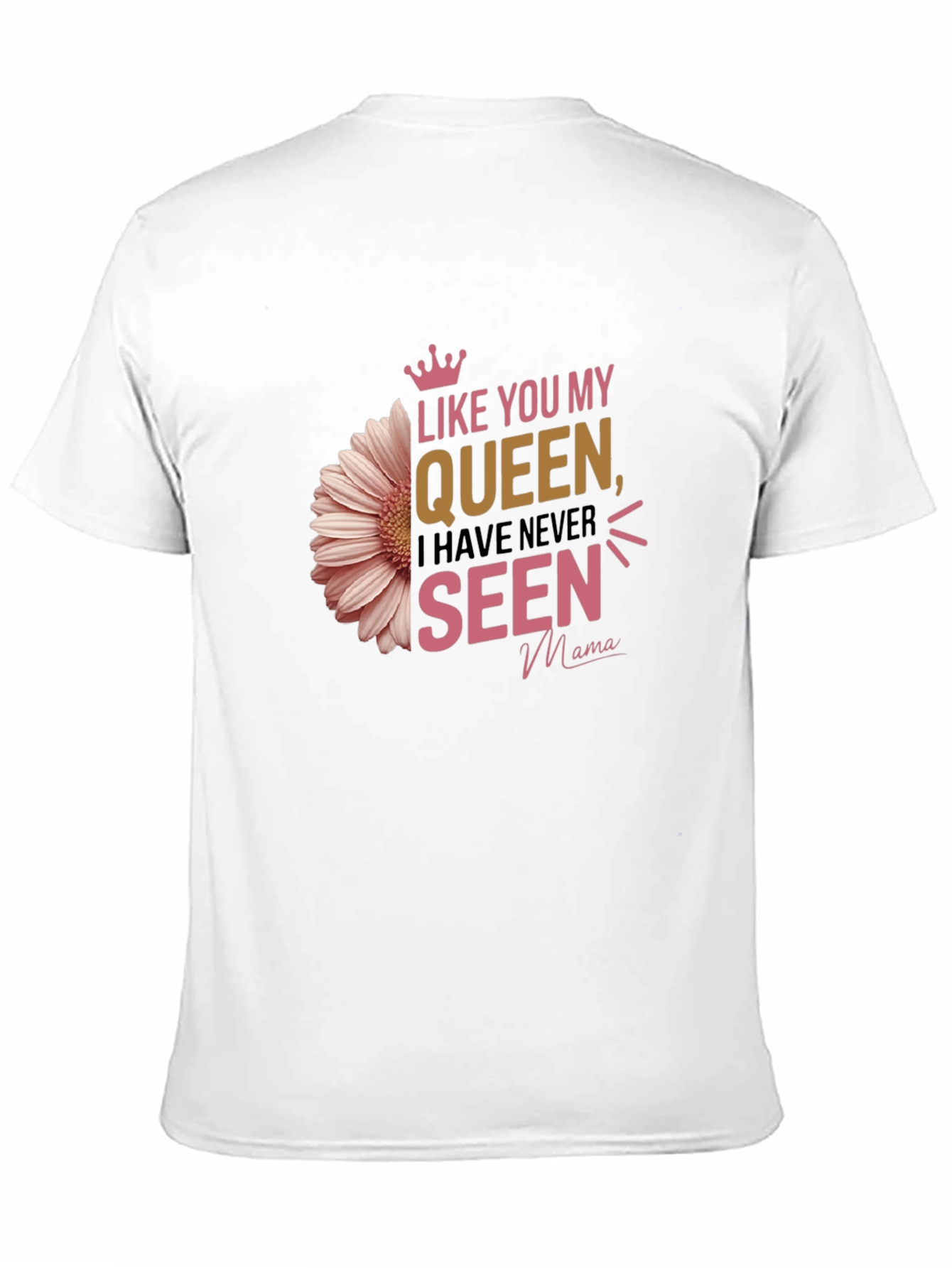 Camiseta Negra Like You My Queen para Mamá