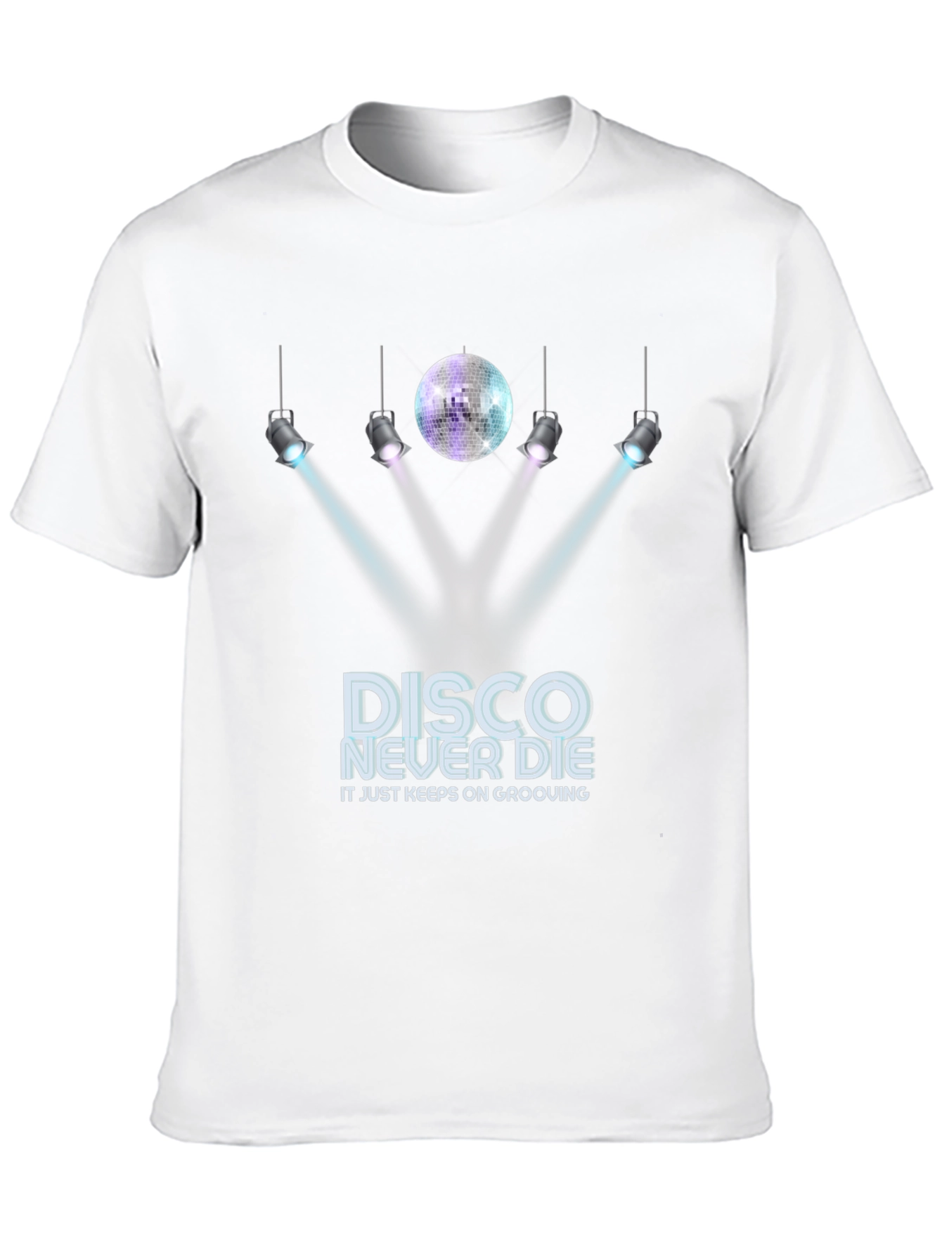 Camiseta Negra Disco Never Die
