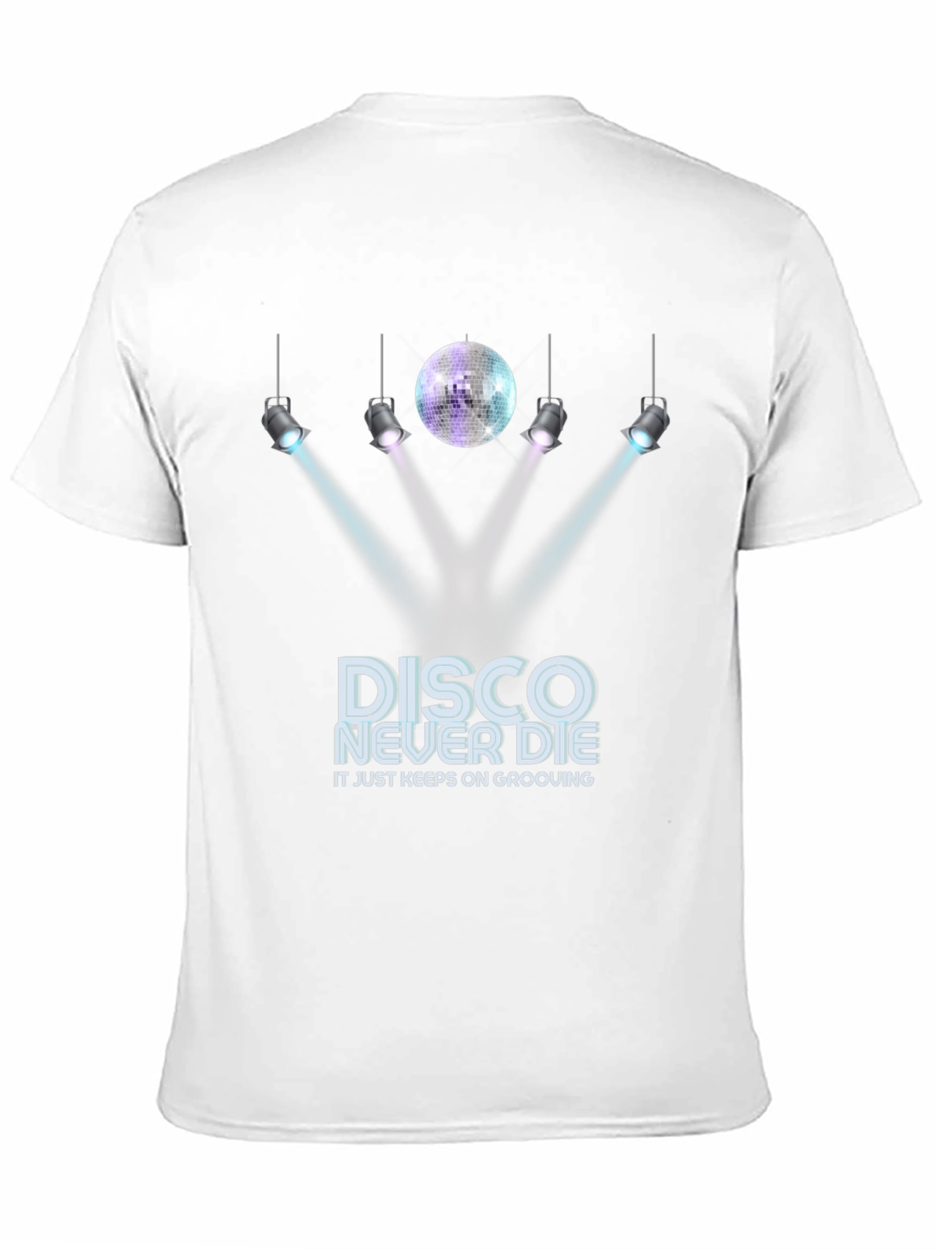 Camiseta Negra Disco Never Die