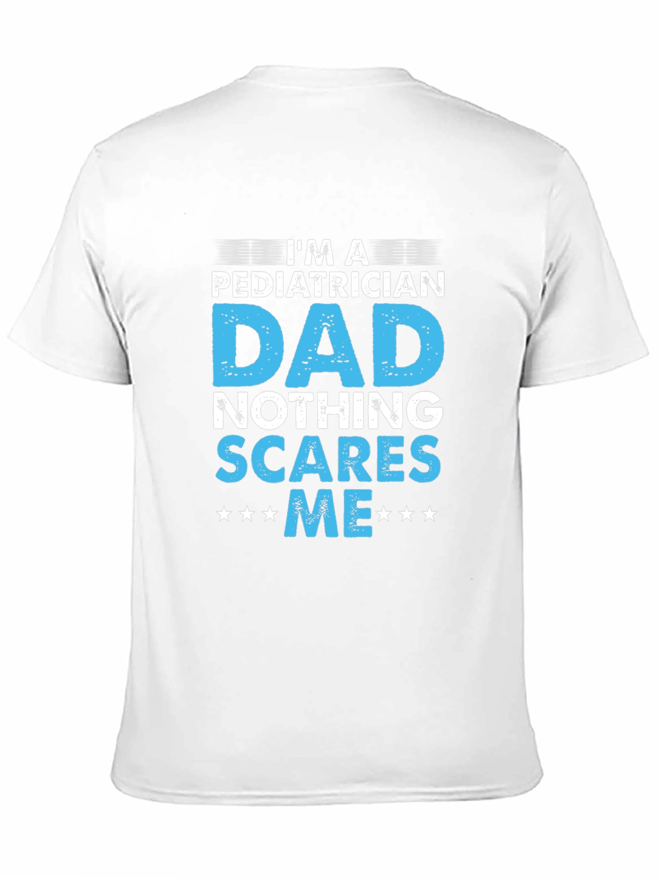 Camiseta Negra - Papá Pediatra - Nada me Asusta