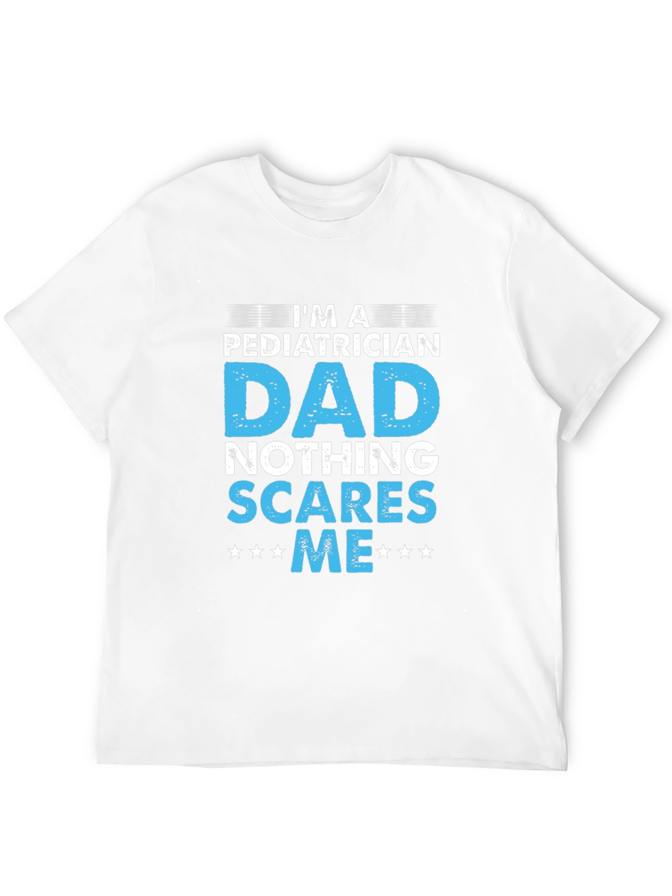 Camiseta Negra - Papá Pediatra - Nada me Asusta