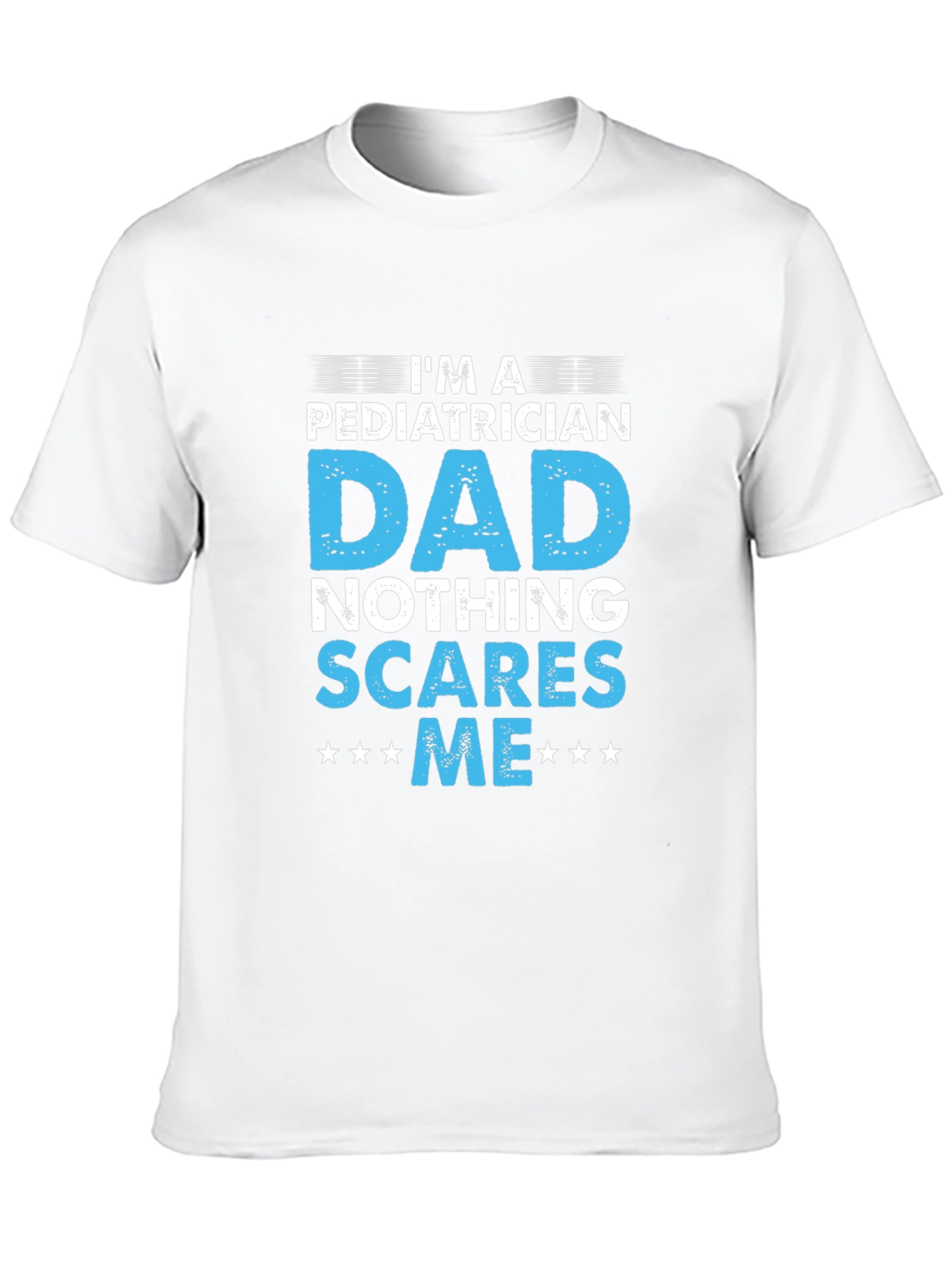Camiseta Negra - Papá Pediatra - Nada me Asusta