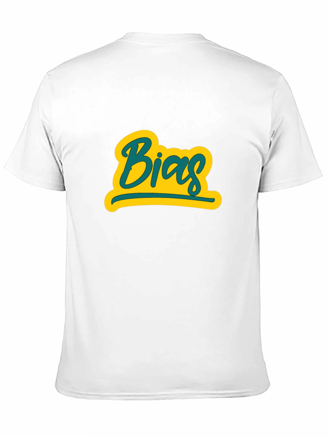 Camiseta Negra con Diseño Bias