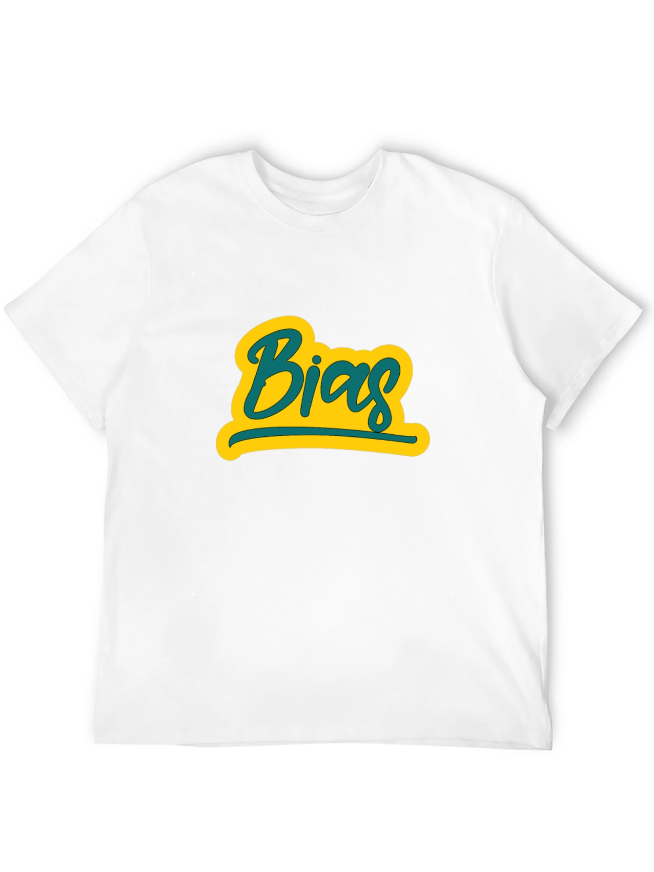 Camiseta Negra con Diseño Bias