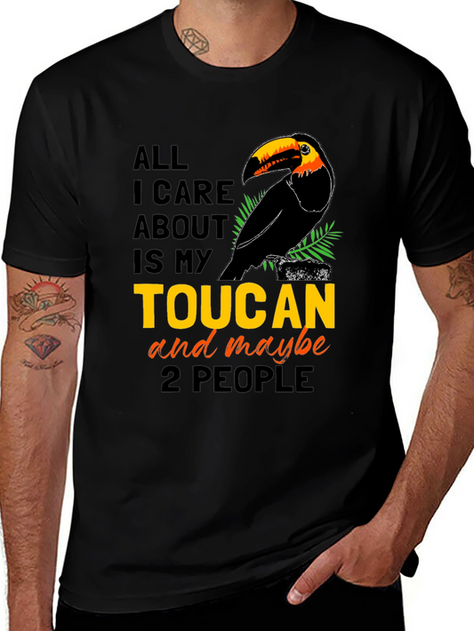Camiseta Negra con Diseño de Tucán