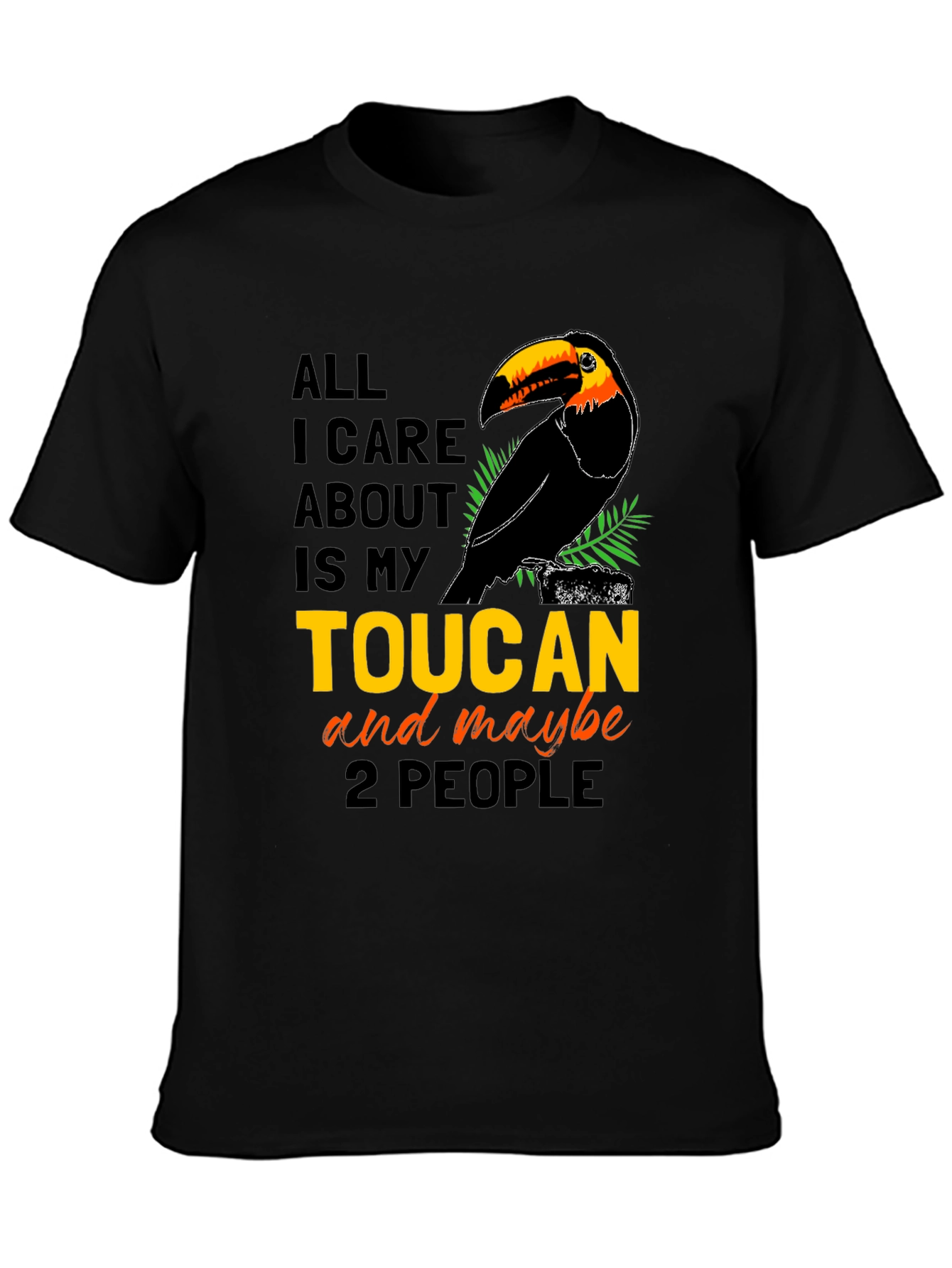 Camiseta Negra con Diseño de Tucán