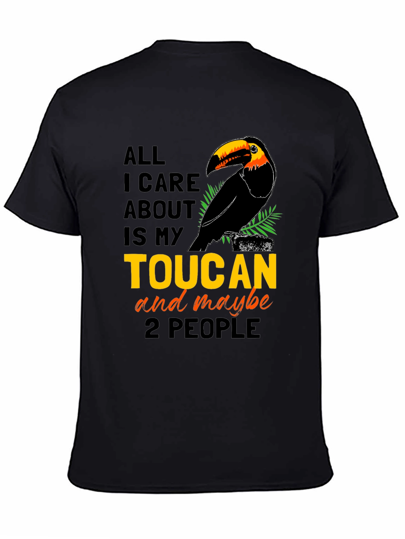 Camiseta Negra con Diseño de Tucán