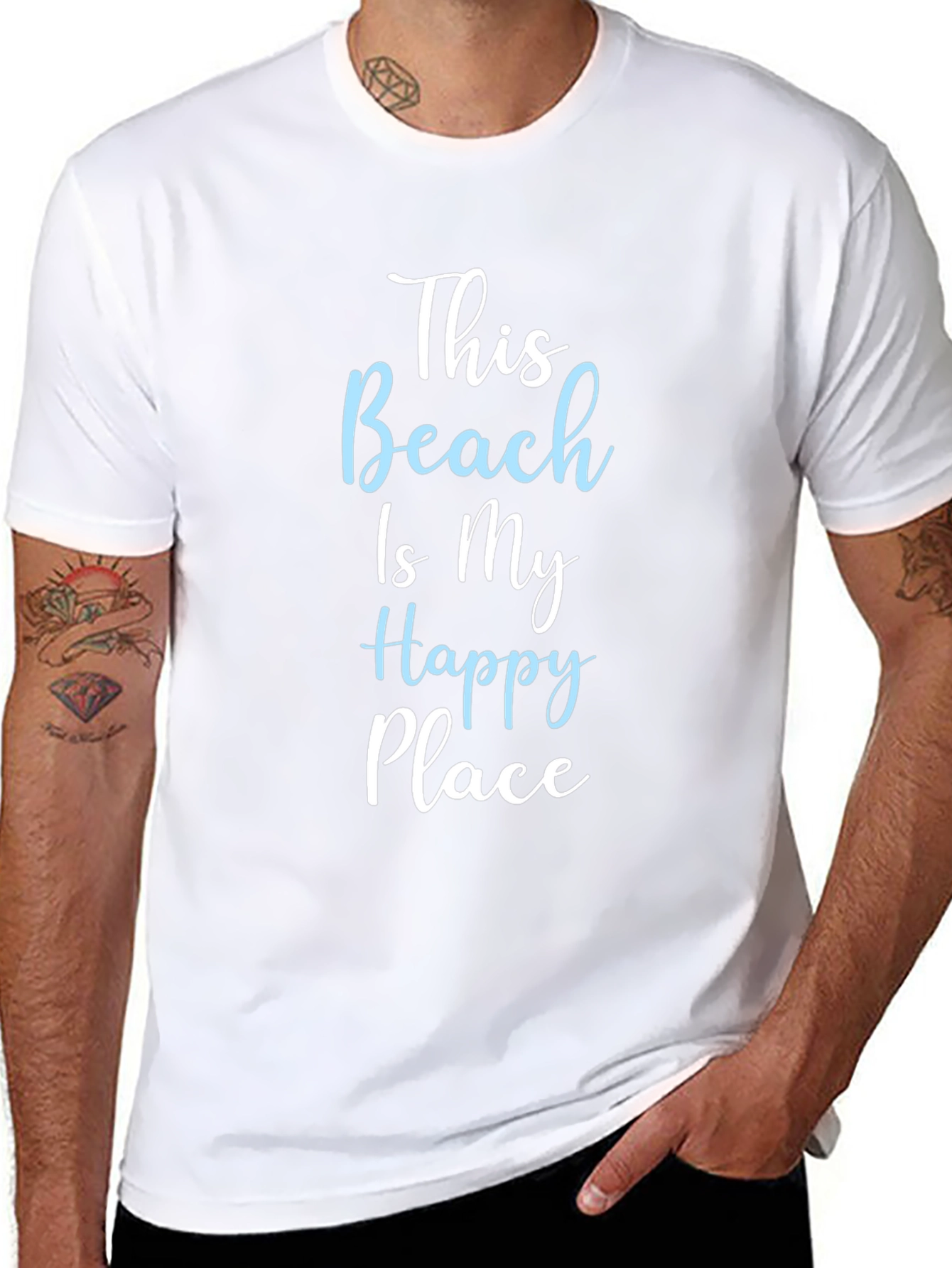 Camiseta Negra This Beach Is My Happy Place