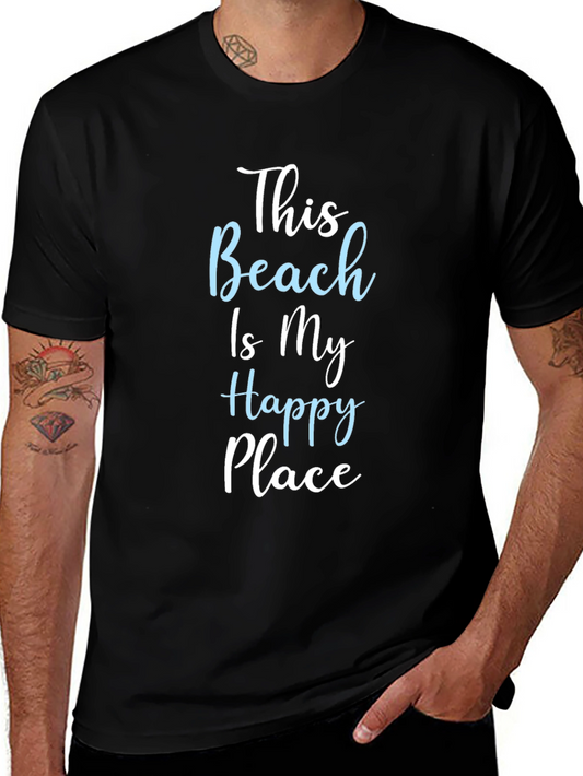 Camiseta Negra This Beach Is My Happy Place