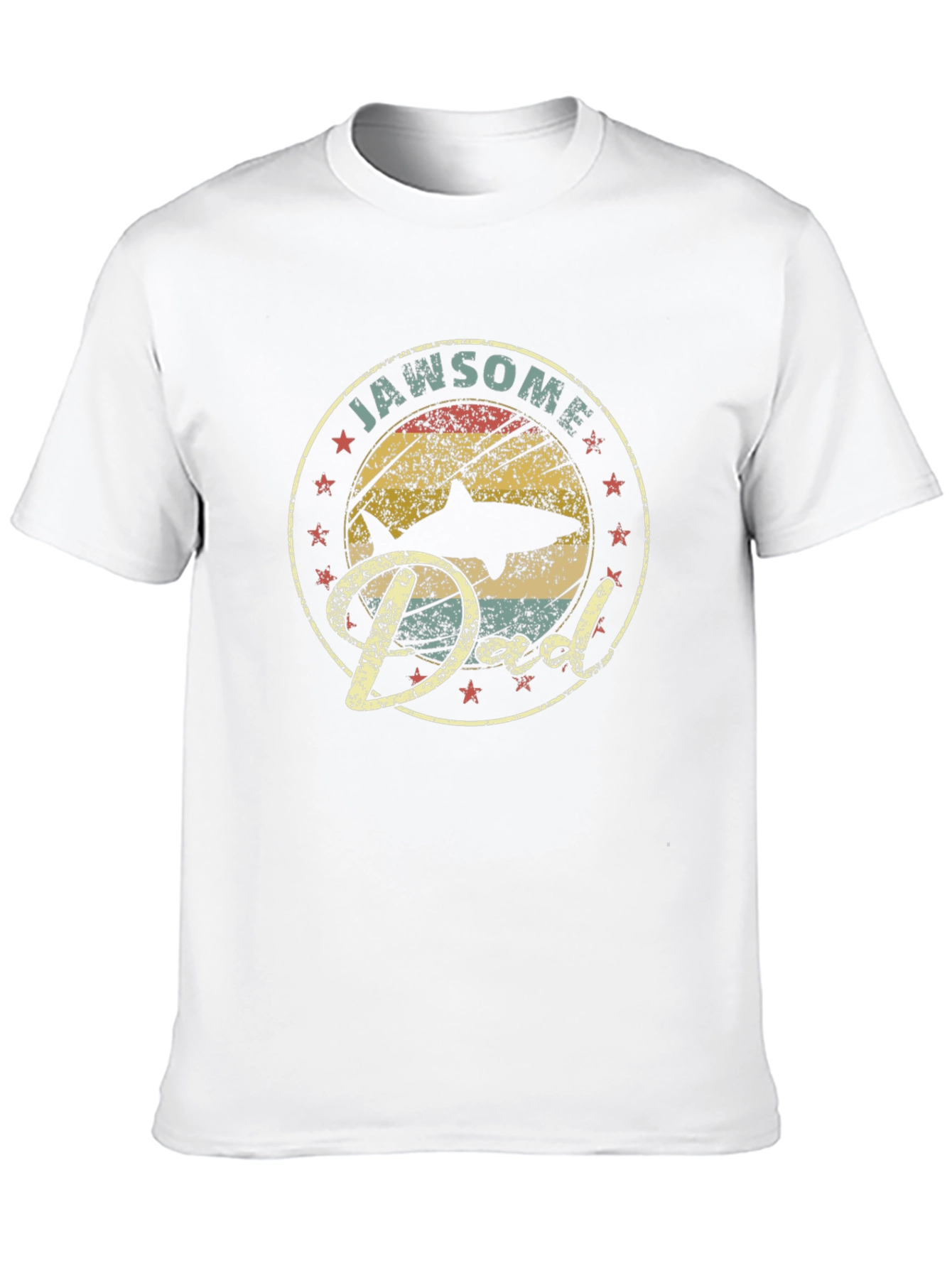 Camiseta Jawsome Dad: Estilo Retro para Papá Tiburón