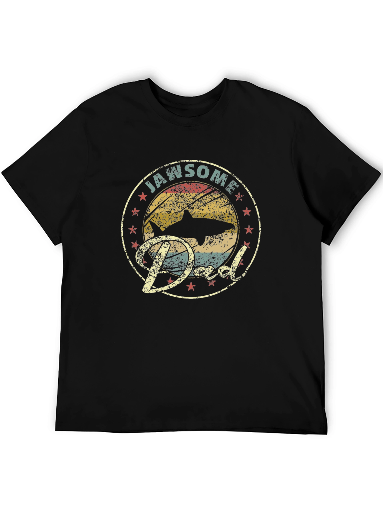 Camiseta Jawsome Dad: Estilo Retro para Papá Tiburón