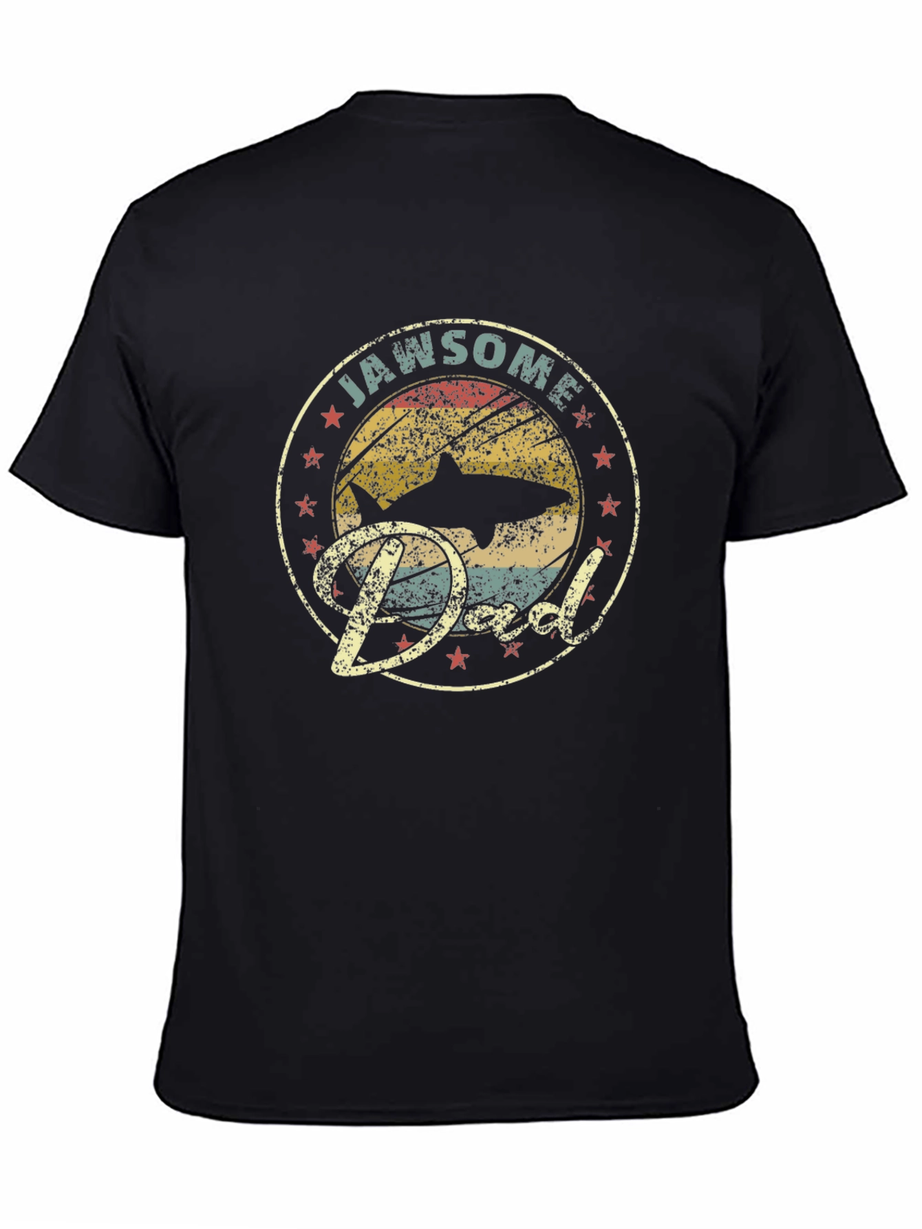 Camiseta Jawsome Dad: Estilo Retro para Papá Tiburón