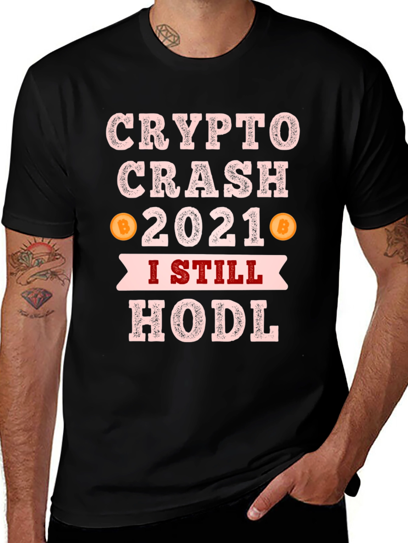 Camiseta Crypto Crash 2021 HODL