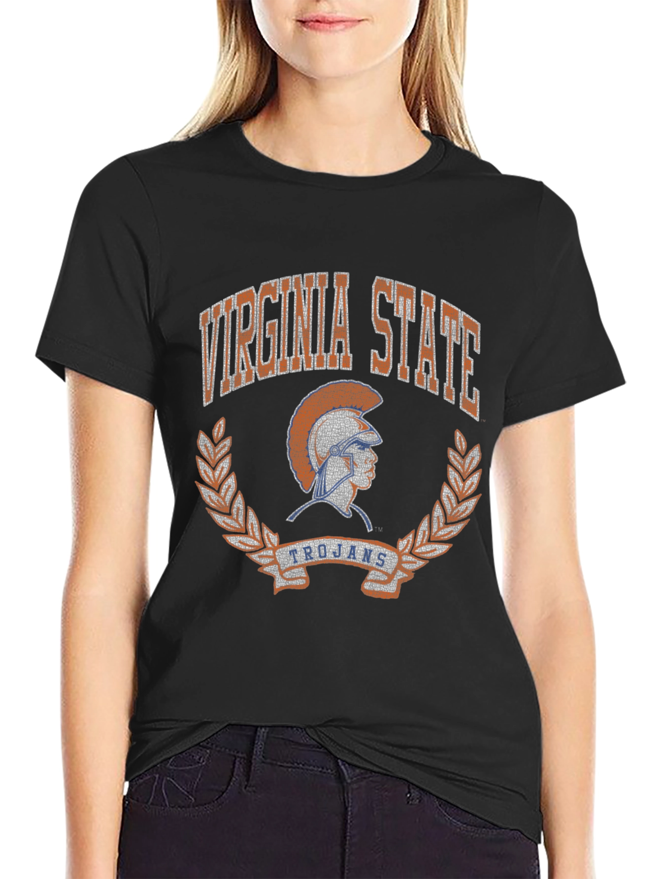 Camiseta Negra Virginia State Trojans