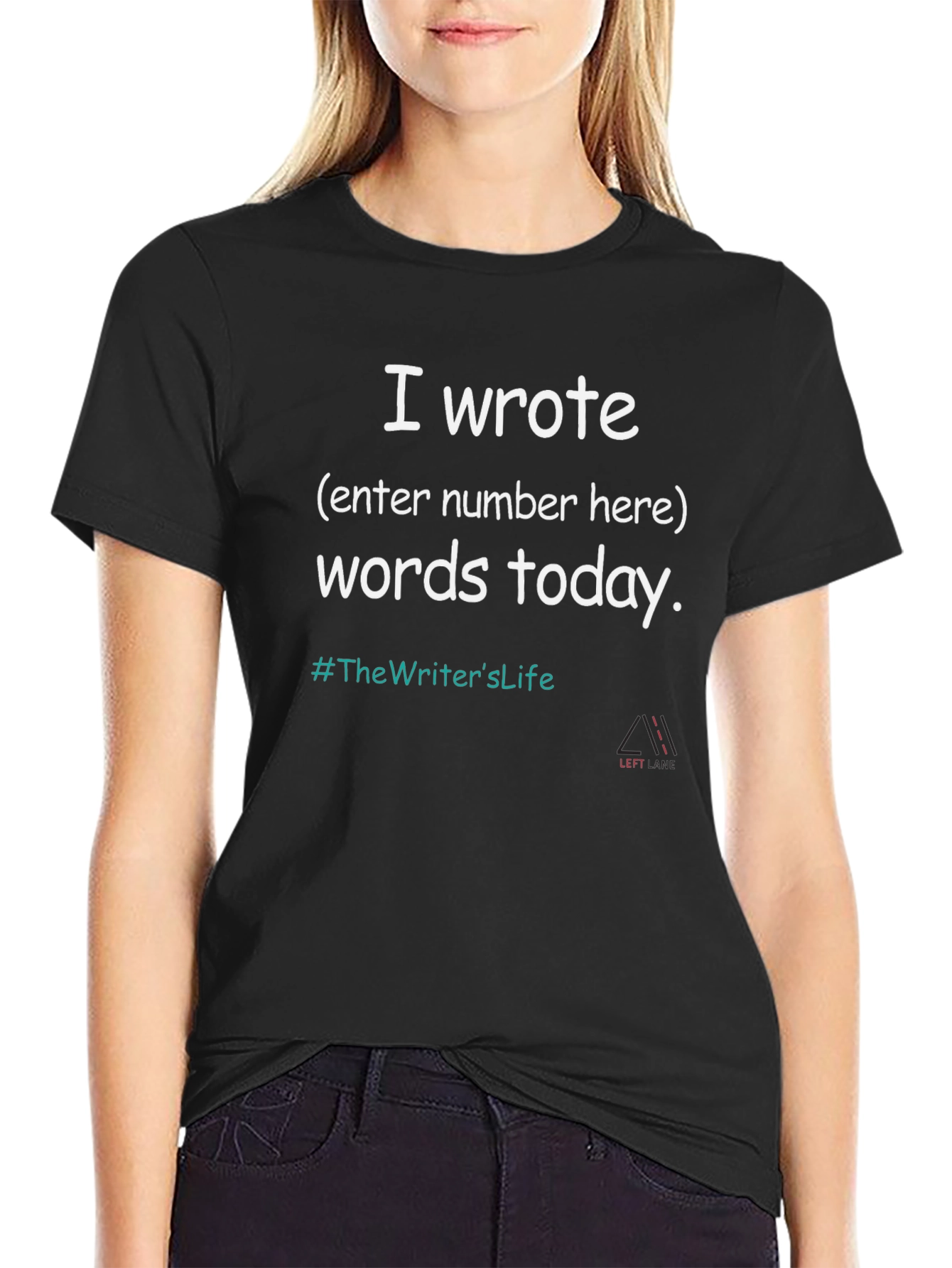 Camiseta Negra Escritor: ¿Cuántas palabras hoy?